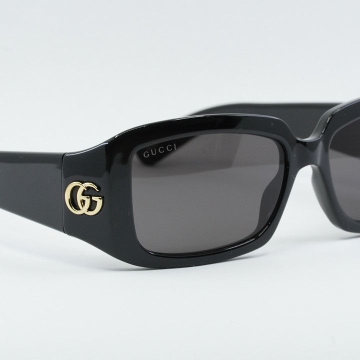 Gucci Gucci GG1403S 001 Women Sunglasses Black Rectangle Frame Size ONE SIZE - 11 Thumbnail