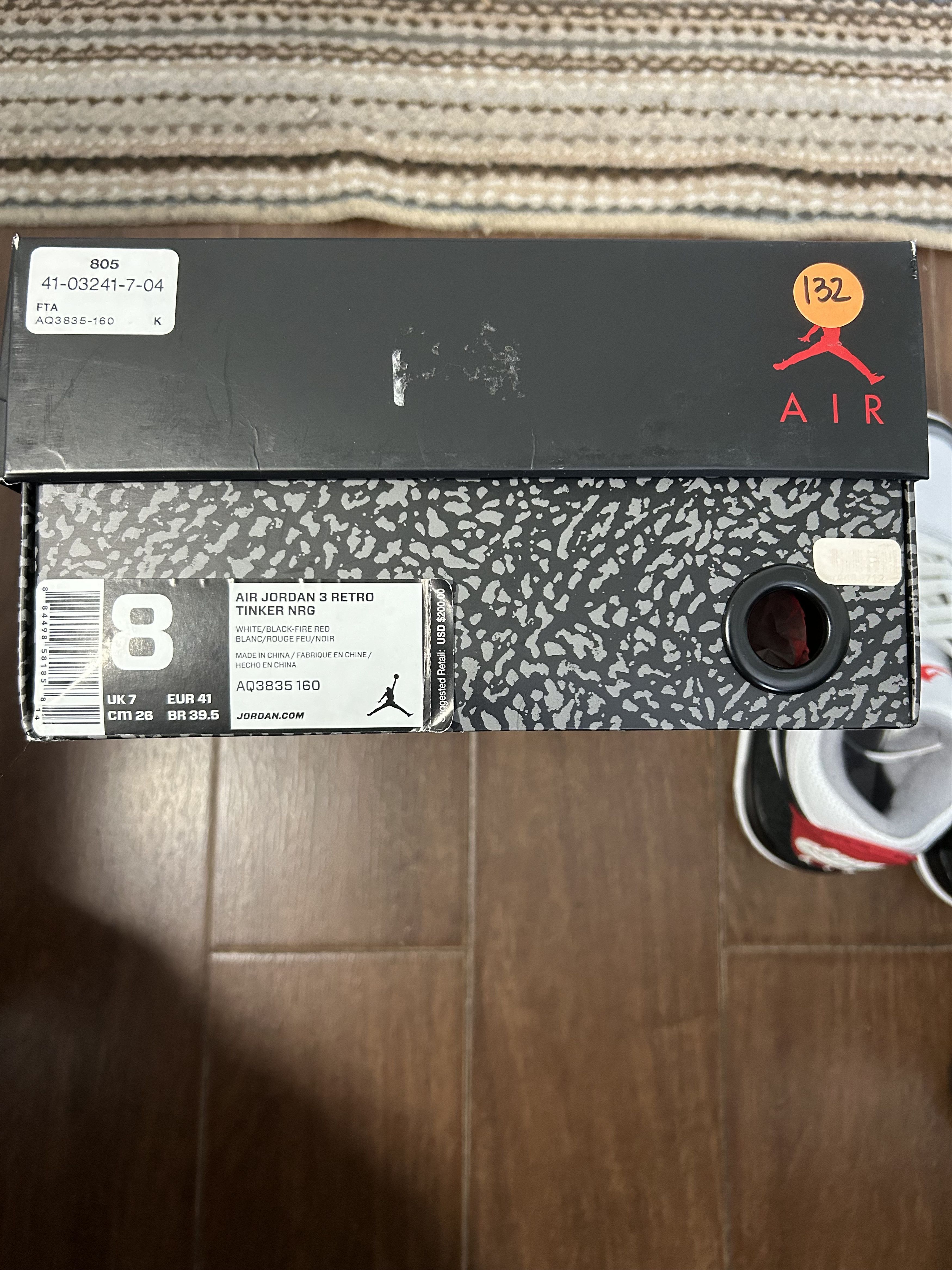 Jordan Brand Jordan 3 Retro NRG "Tinker" Size US 8 / EU 41 - 9 Thumbnail