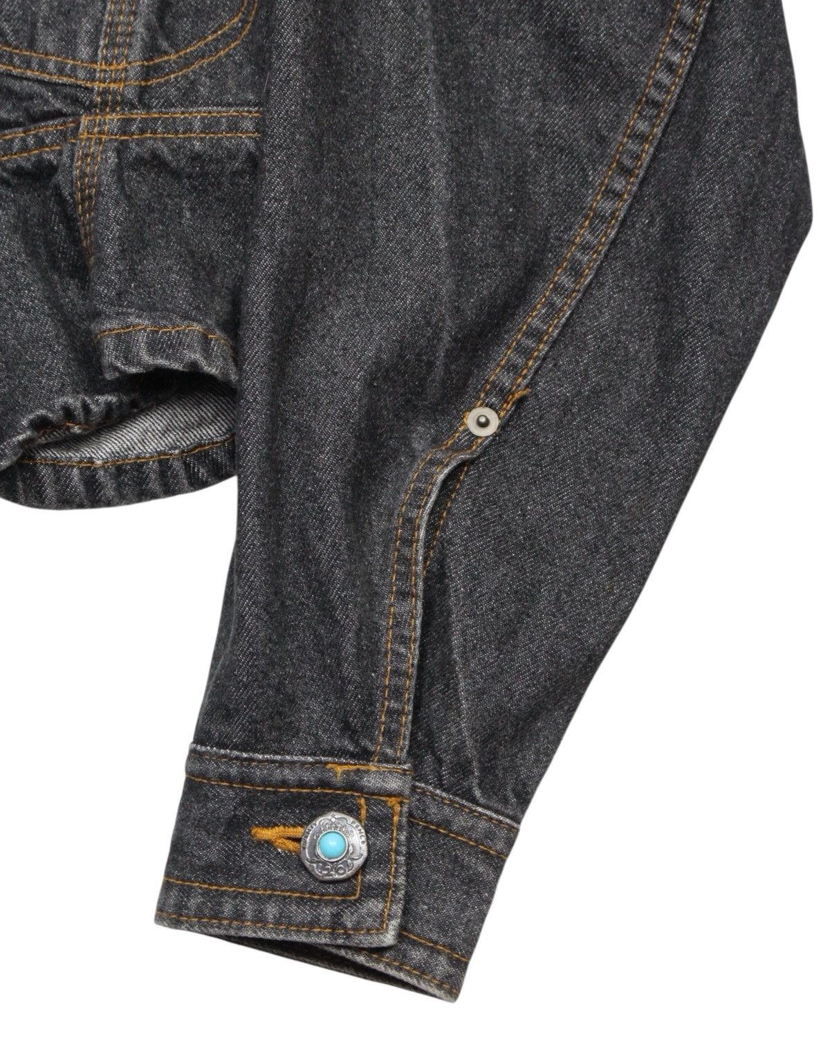 Hysteric Glamour 2000S C'EST RNA THE ABSURD PARTY TURQUOISE DENIM JACKET Size M / US 6-8 / IT 42-44 - 6 Thumbnail