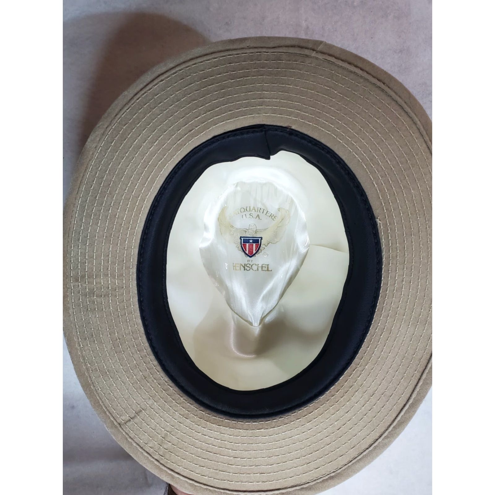 Vintage VINTAGE Henschel Hat Co Mens Size Medium Suede Fedora Hat Made In USA Size ONE SIZE - 6 Thumbnail