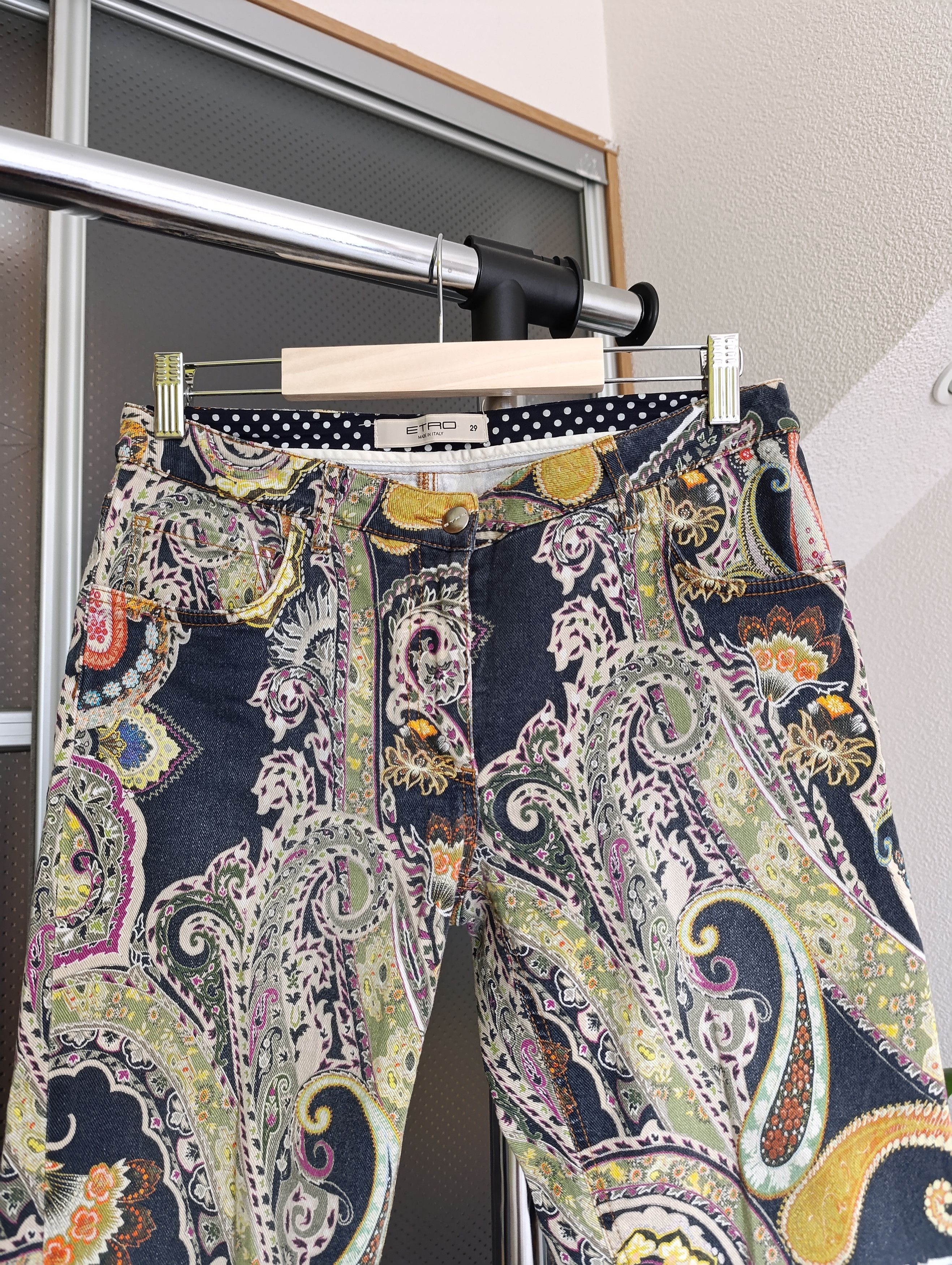 Designer × Etro Etro pailsey high-rise slim jeans floral print Size 29" - 7 Thumbnail