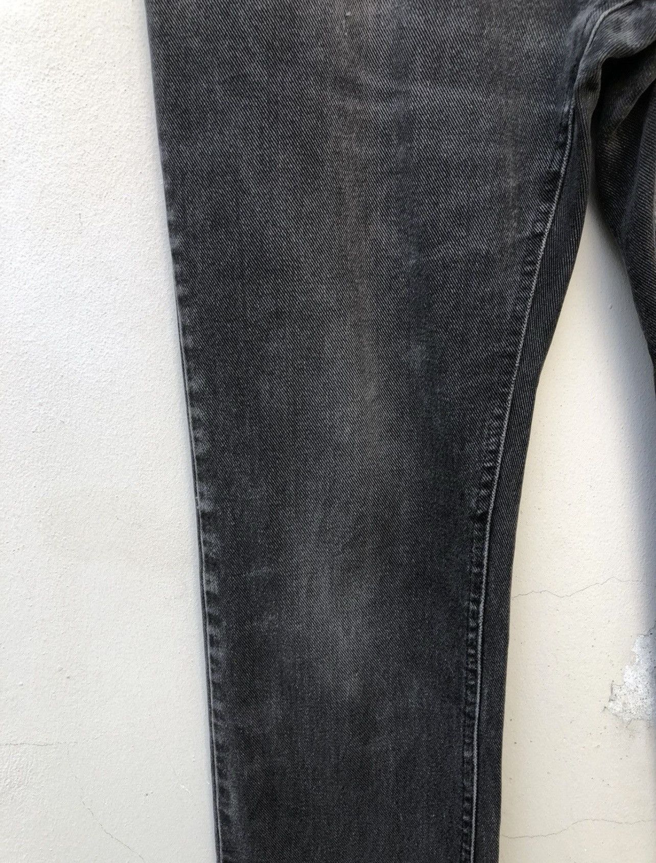 Lee Vintage 80s Lee Usa Faded Black Denim Distressed Jeans Size US 34 / EU 50 - 10 Thumbnail