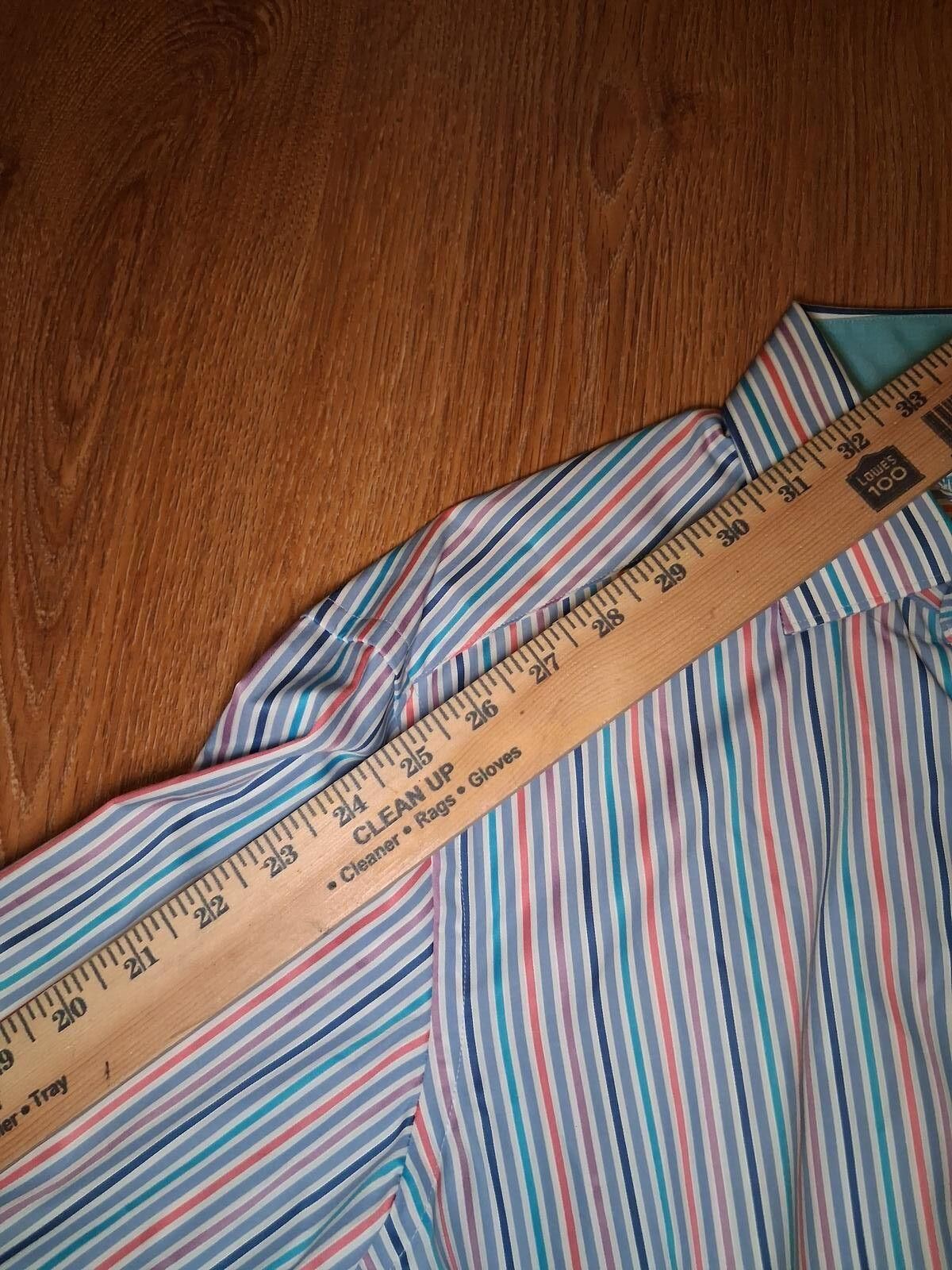 BUGATCHI NEW Bugatchi Uomo Dress Shirt 15-34/35 Small Multicolor Size US S / EU 44-46 / 1 - 10 Thumbnail