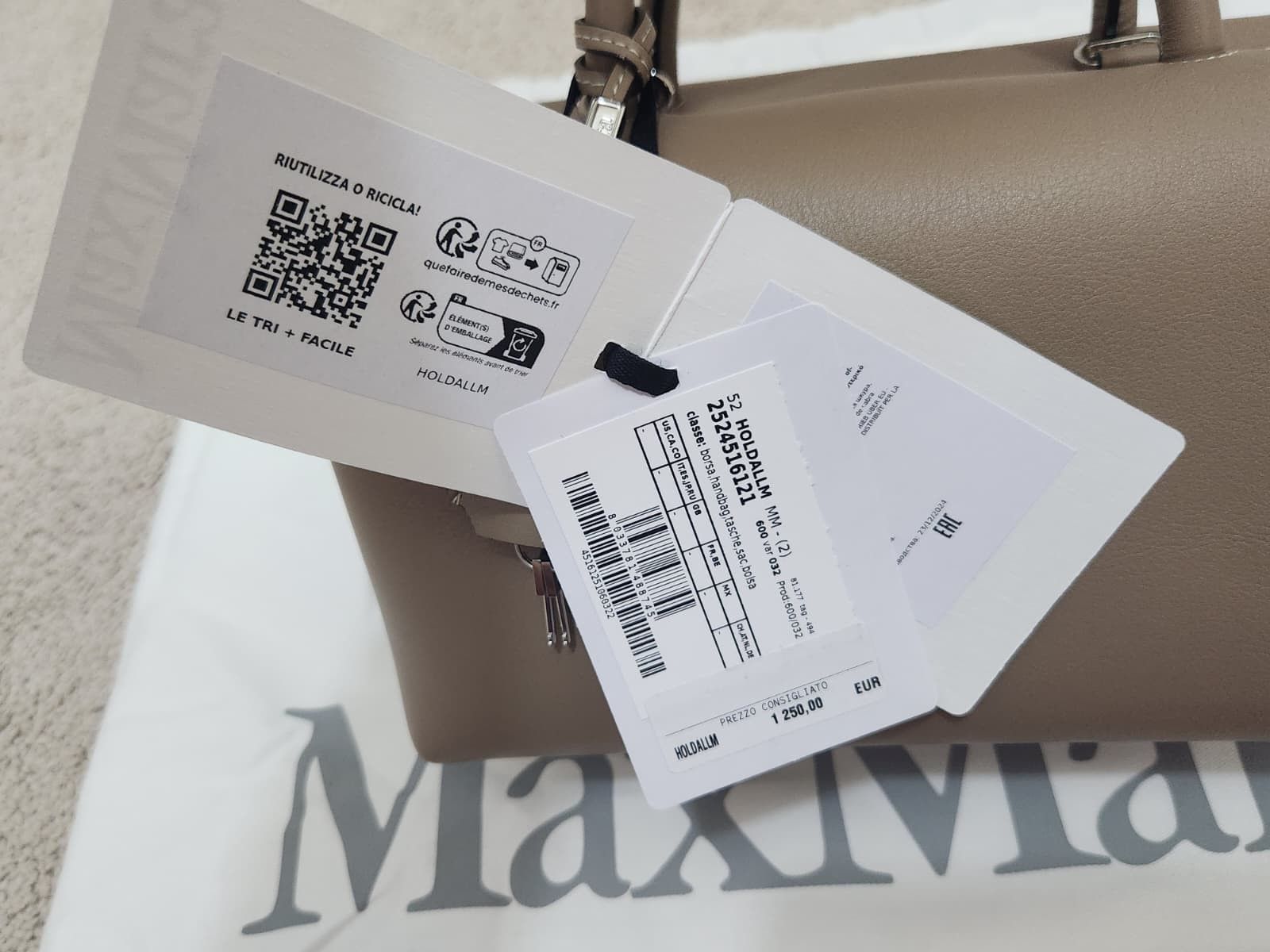 Max Mara Max Mara Medium natural leather bowler bag Size ONE SIZE - 11 Thumbnail