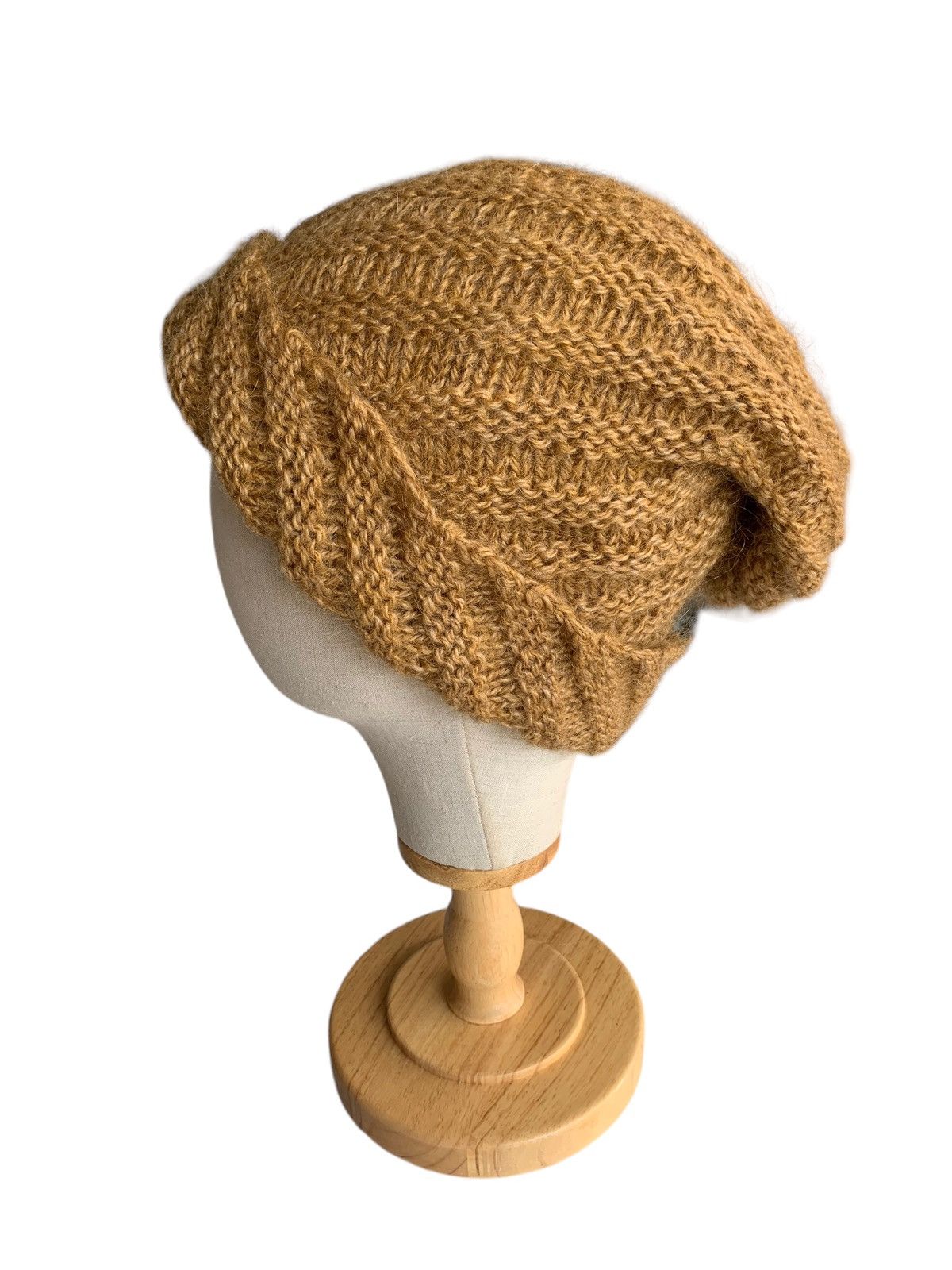 Japanese Brand × Kapital × Vintage Hippies Style Slouchy Fur Knitted Long Beanie Hats Size ONE SIZE - 5 Thumbnail