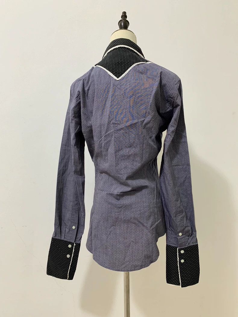 Vivienne Westwood Vivienne Westwood Gray patchwork polka dress shirt Size M / US 6-8 / IT 42-44 - 2 Thumbnail