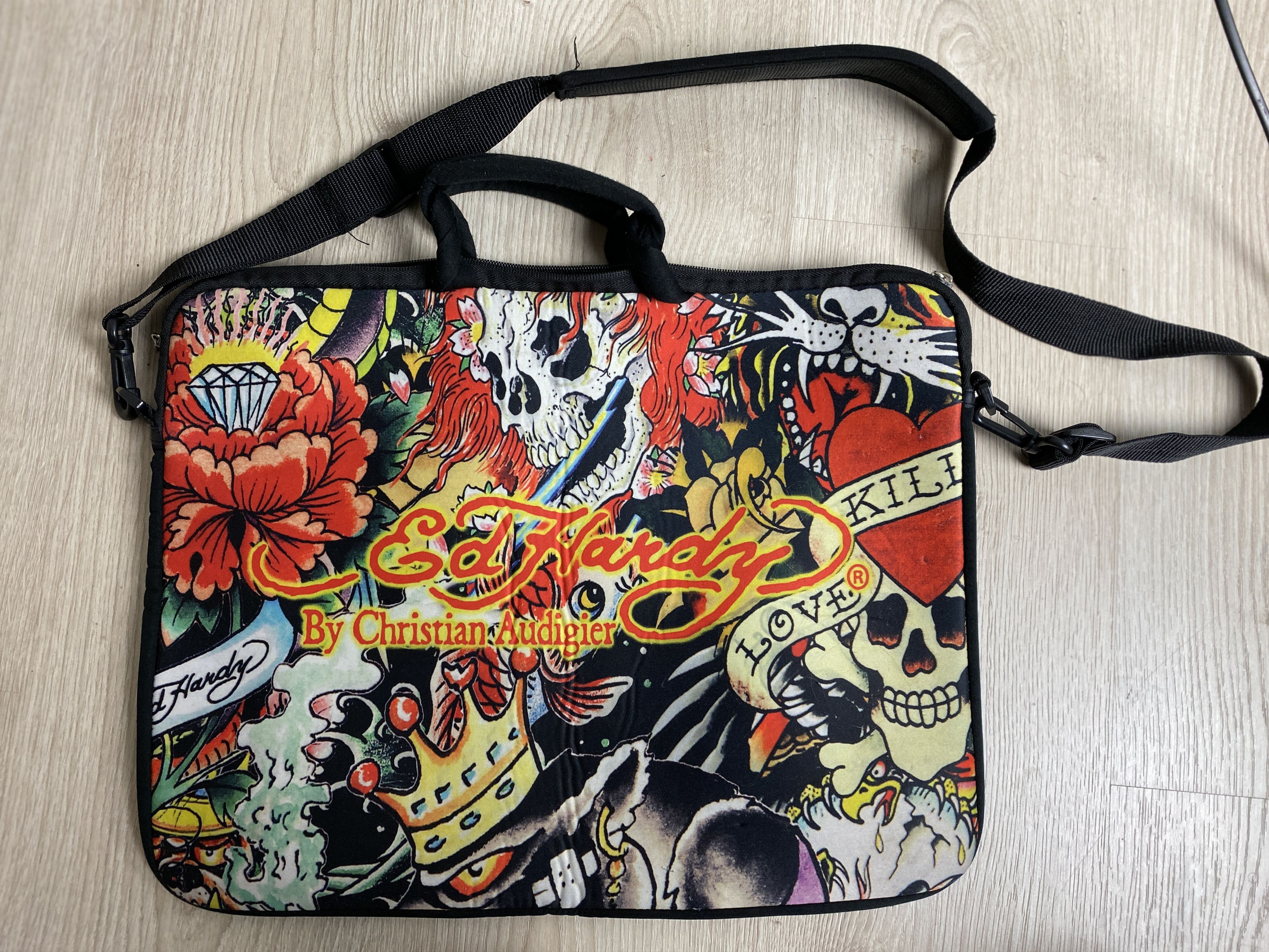 Christian Audigier × Ed Hardy Ed Hardy laptop notebook bag avant garde y2k 00s Size ONE SIZE - 1 Thumbnail