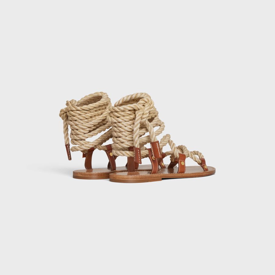 Celine o1loc1c1124 Sandal in Tan Size US 9 / IT 39 - 3 Thumbnail