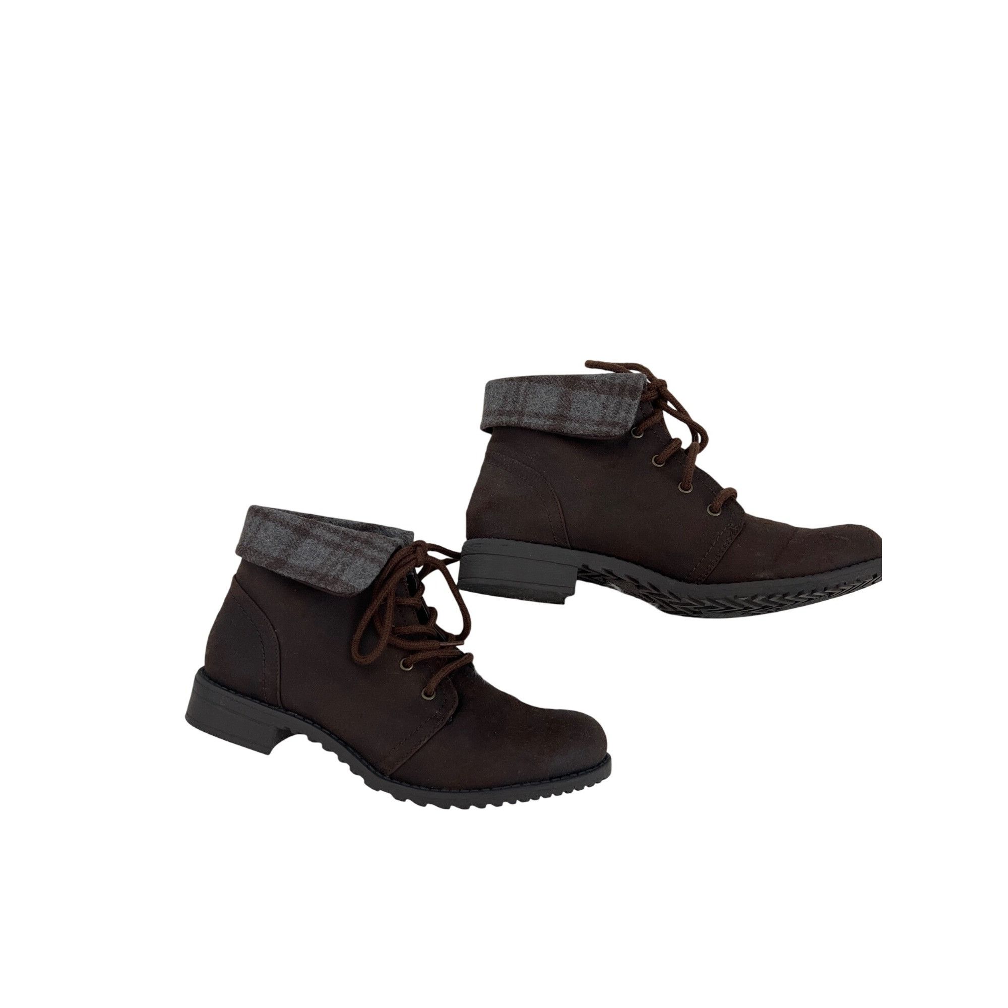 Other Cliffs By White Mountain Brown Ankle Booties With Fold-Over Size US 7.5 / IT 37.5 - 3 Thumbnail