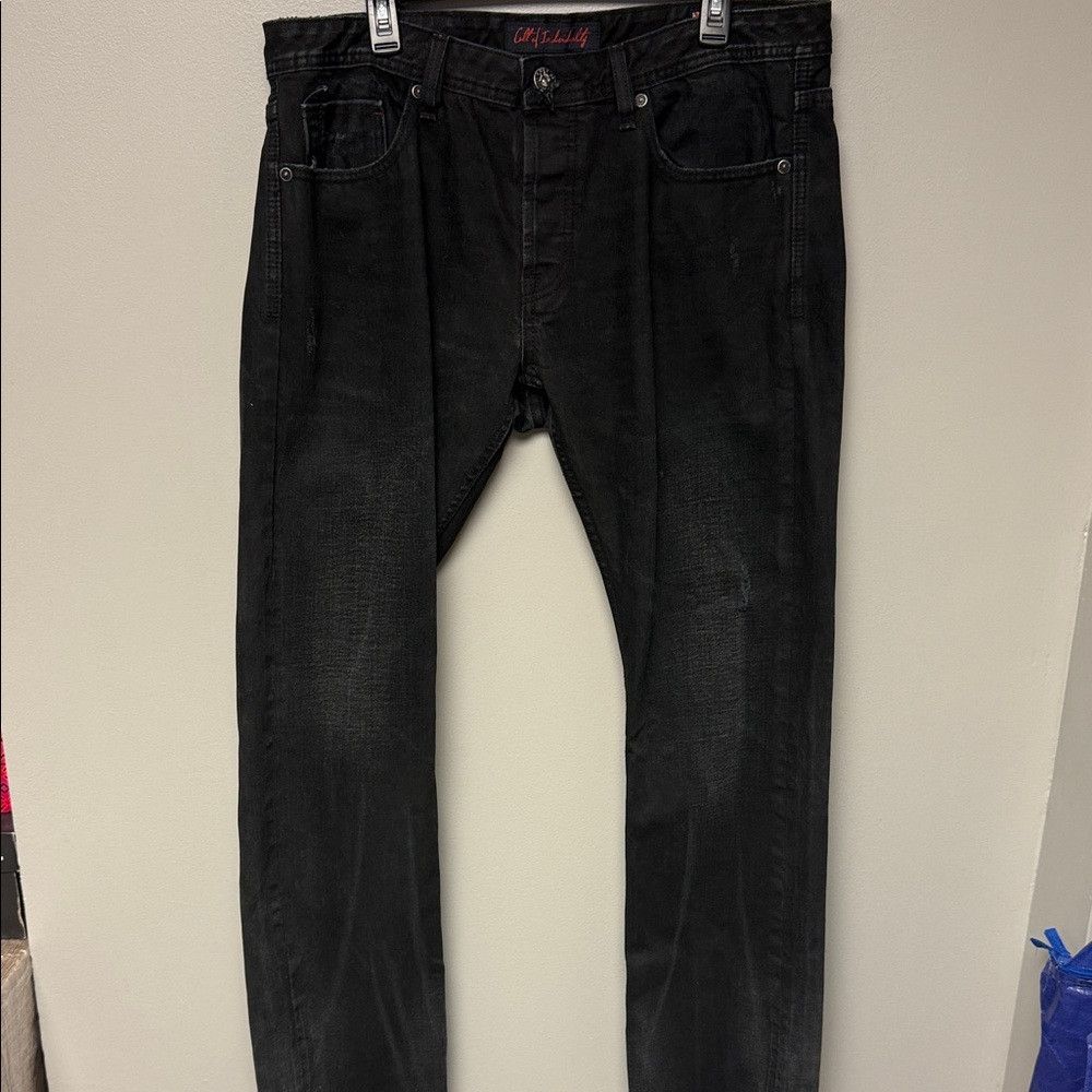 Cult Of Individuality Cult of Individuality Rebel Straight Black Jeans W36 L34 Size US 36 / EU 52 - 1 Thumbnail