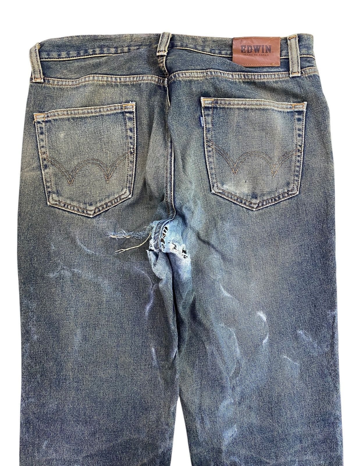 Edwin Vintage Edwin Rusty Faded Wash Style Loose Jeans Size US 34 / EU 50 - 4 Thumbnail