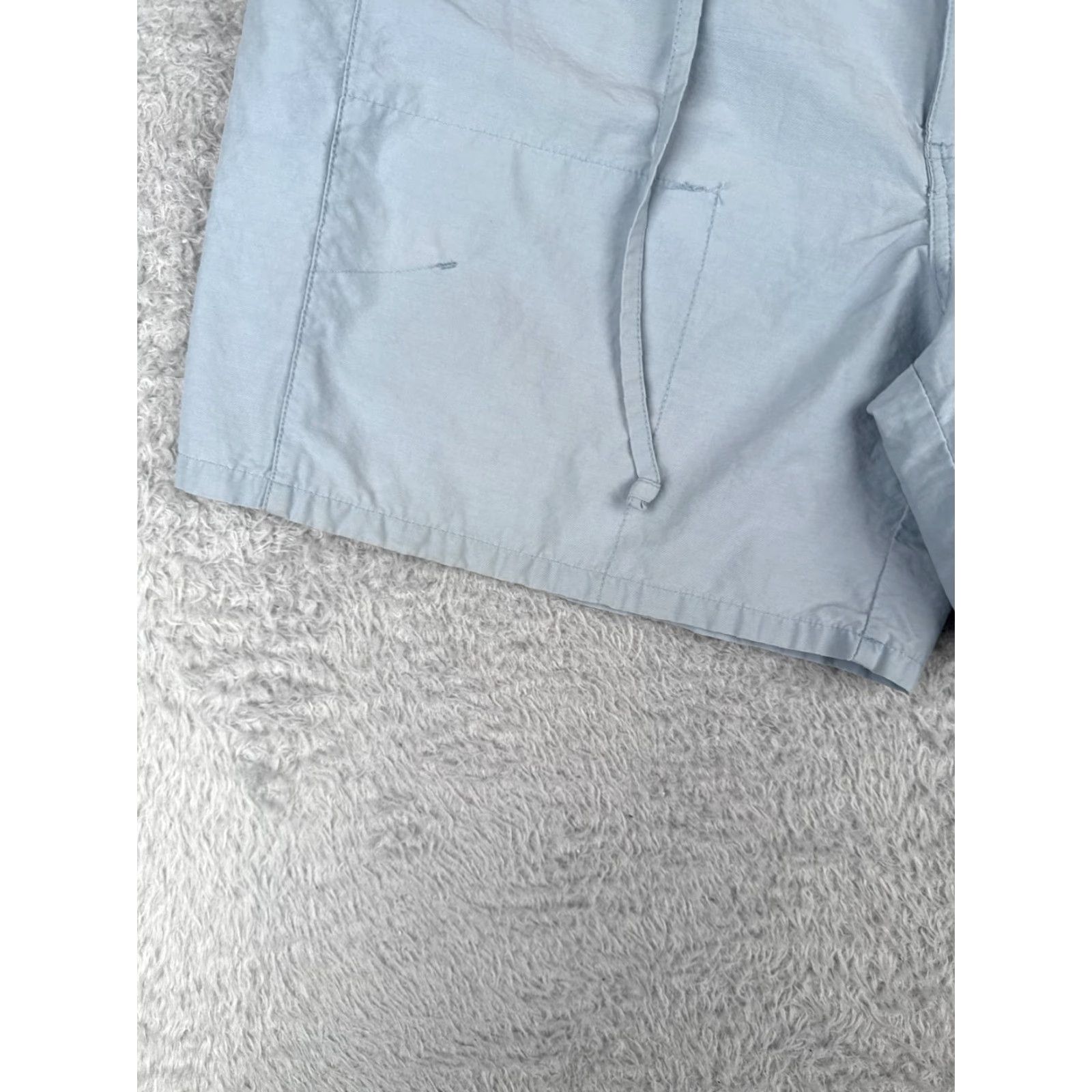 Vintage VINTAGE Columbia Shorts Womens XL Blue Nylon Cotton Blend Drawstring 6" Inseam 6in Pocket Logo Outdoor Fish Camping Hiking Size 40" / US 18 - 3 Thumbnail