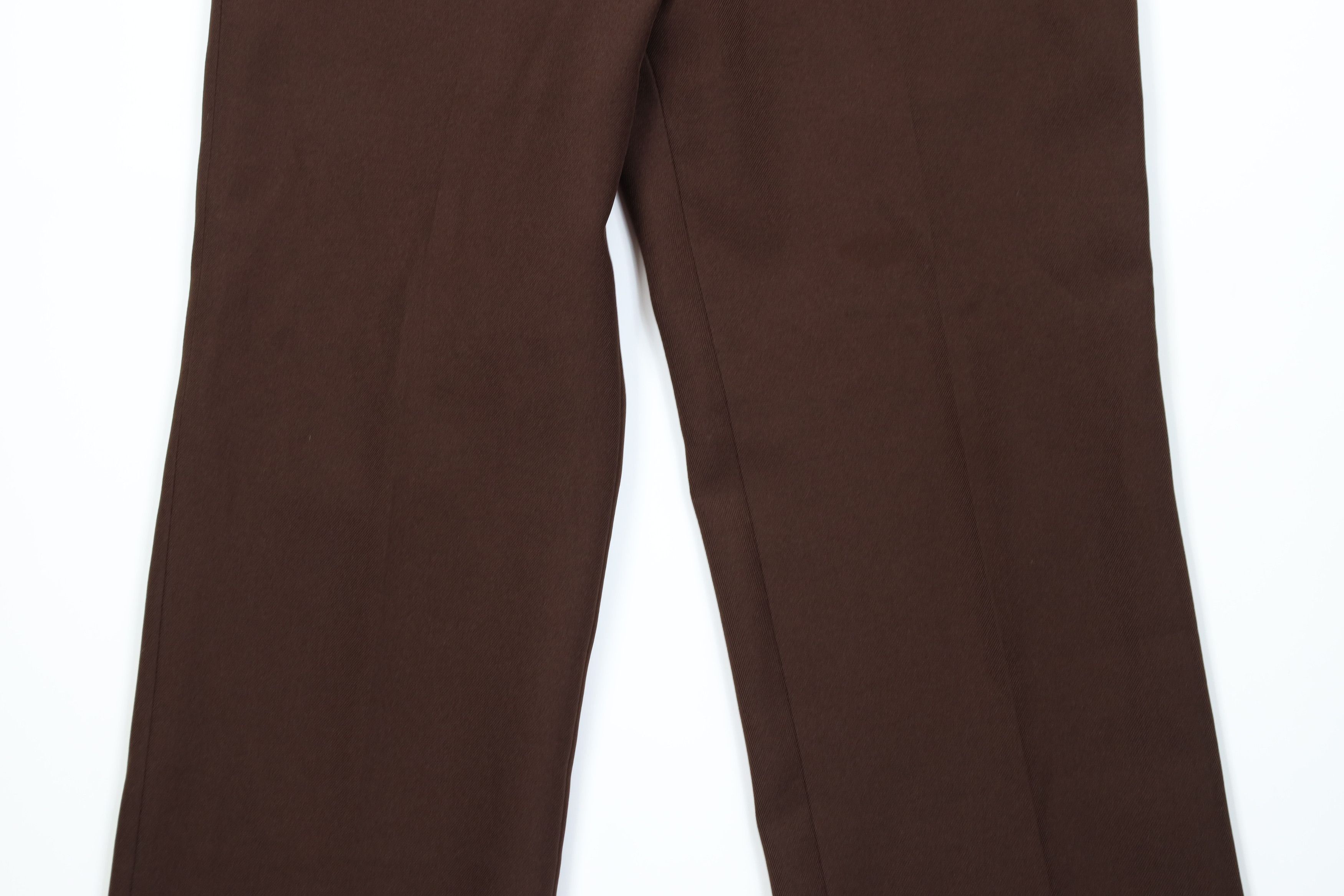 Vintage Vintage 70s Streetwear Flared Wide Leg Chino Pants Brown USA Size US 34 / EU 50 - 3 Thumbnail