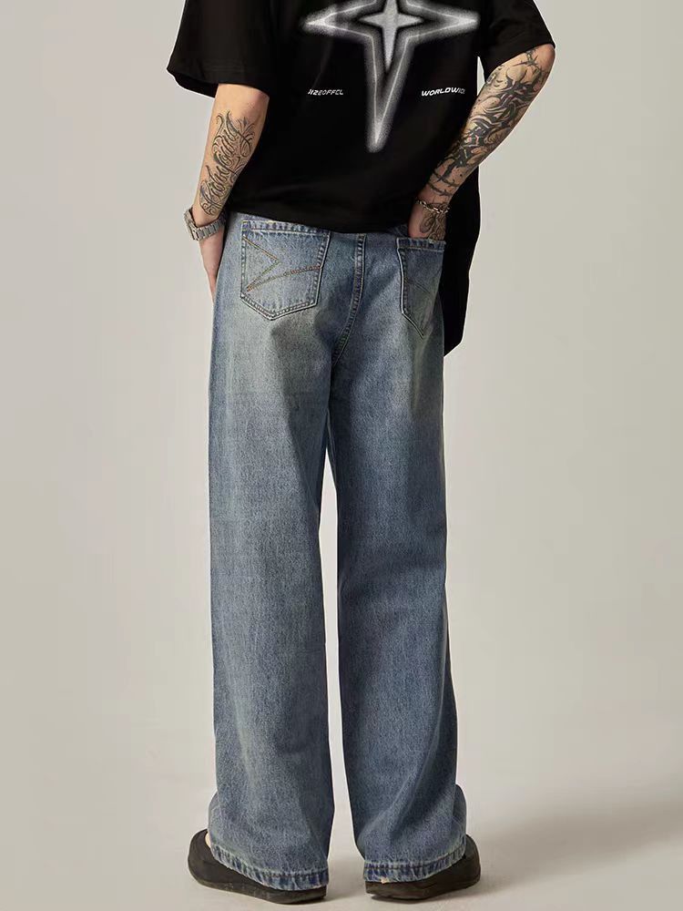 Japanese Brand × Jean Street vintage washed straight wide leg jeans Size US 32 / EU 48 - 5 Thumbnail