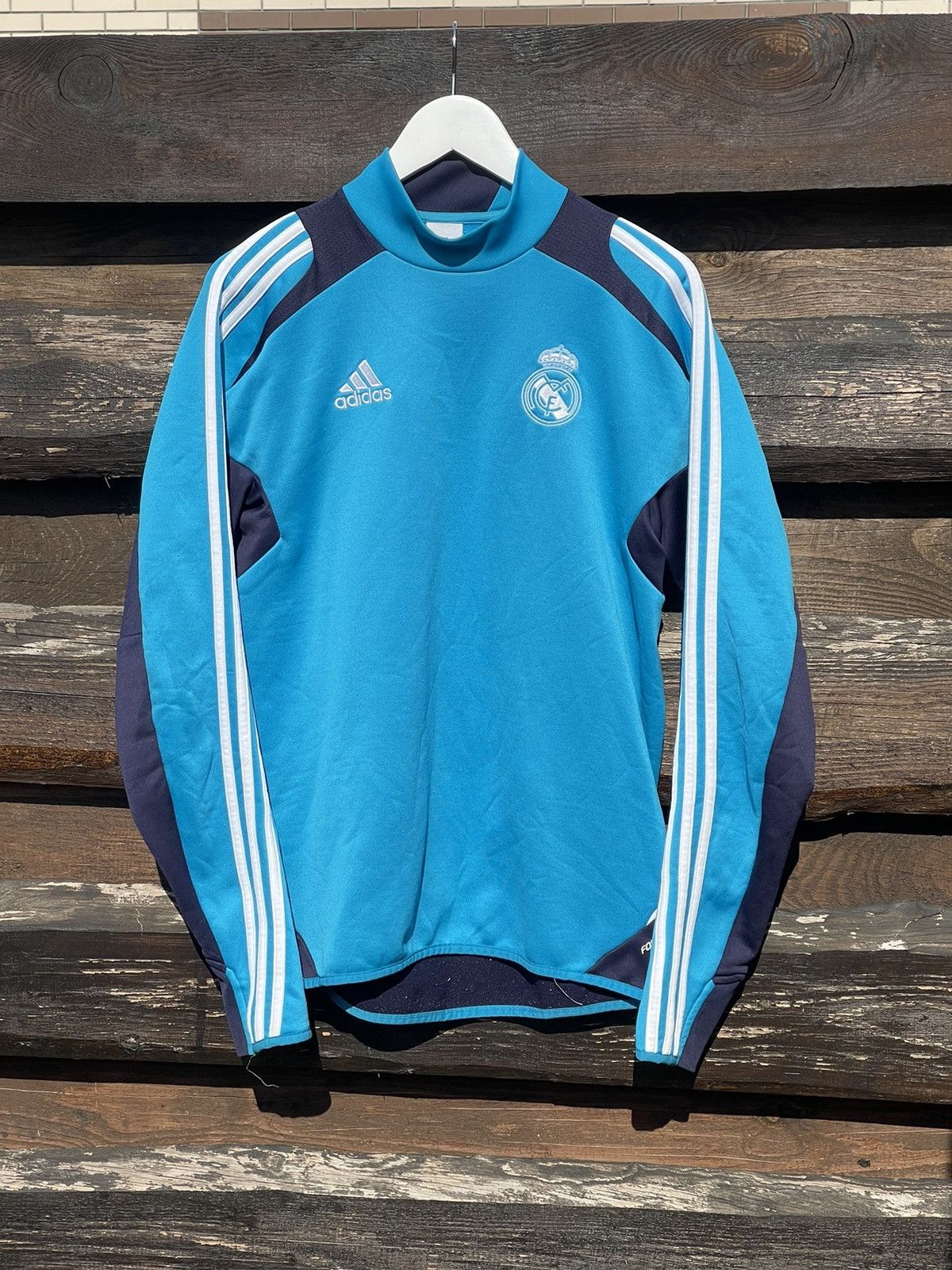 Adidas × Vintage 2012 Adidas Real Madrid blue Jersey Sweatshirt Size US S / EU 44-46 / 1 - 3 Thumbnail