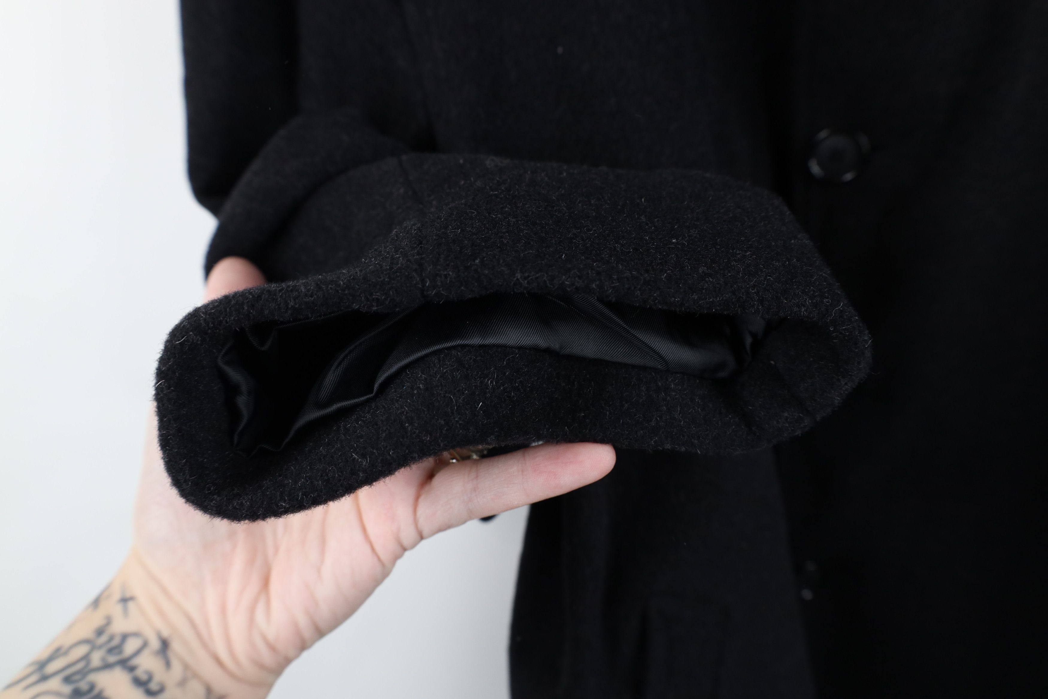 Vintage Vintage 90s Streetwear Button Collared Overcoat Jacket Gray Size US XXL / EU 58 / 5 - 6 Thumbnail
