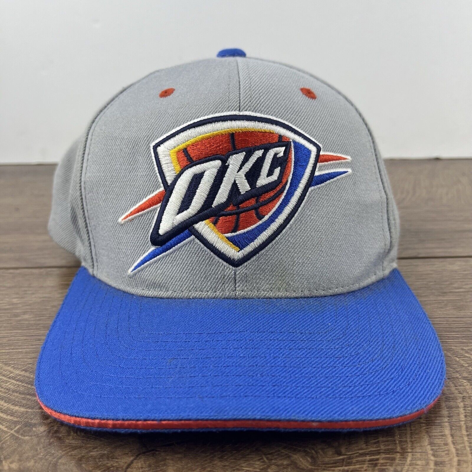 Mitchell & Ness Oklahoma City Thunder Hat Mitchell & Ness Snapback Gray Hat Size ONE SIZE - 5 Thumbnail
