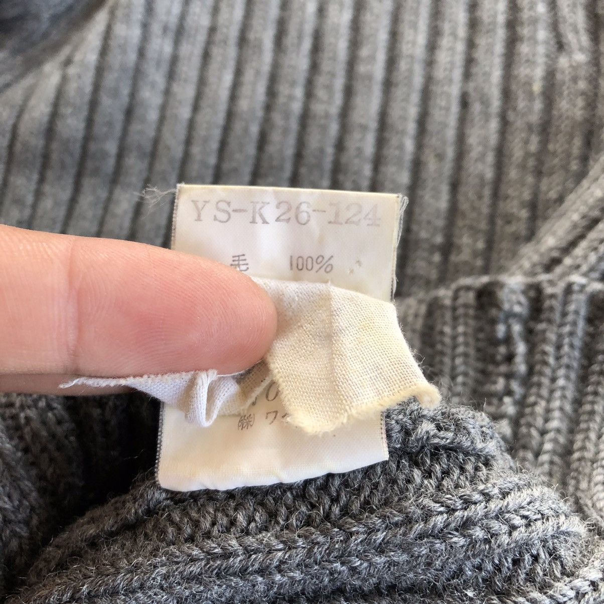 Y's × Yohji Yamamoto Y’S Yohji Yamamoto Stretchable Zipper Wool Sweater Size S / US 4 / IT 40 - 8 Thumbnail