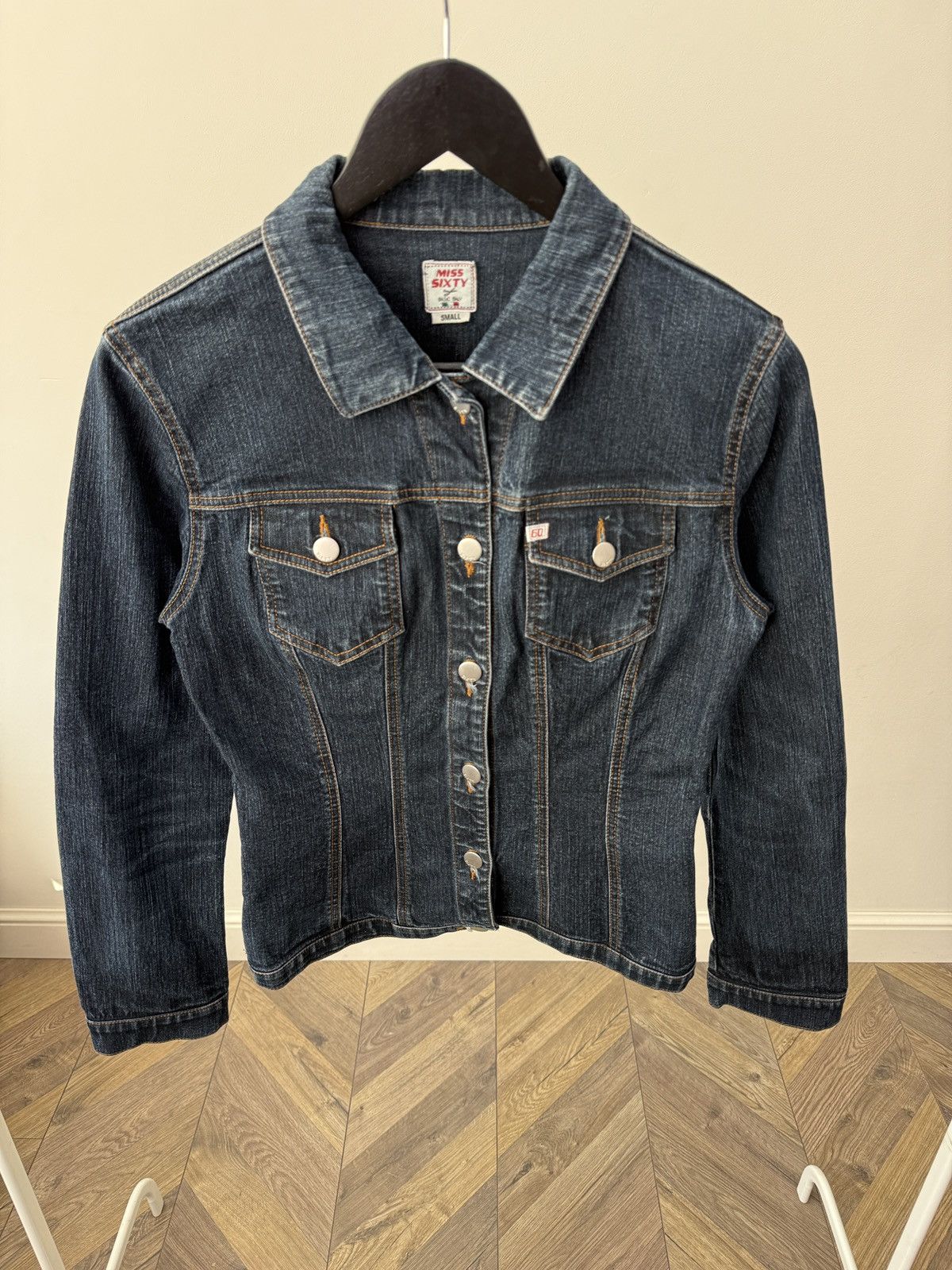 Miss Sixty MISS SIXTY Italy VTG 90s Cotton Denim Slim Fit Jacket Size S / US 4 / IT 40 - 5 Thumbnail