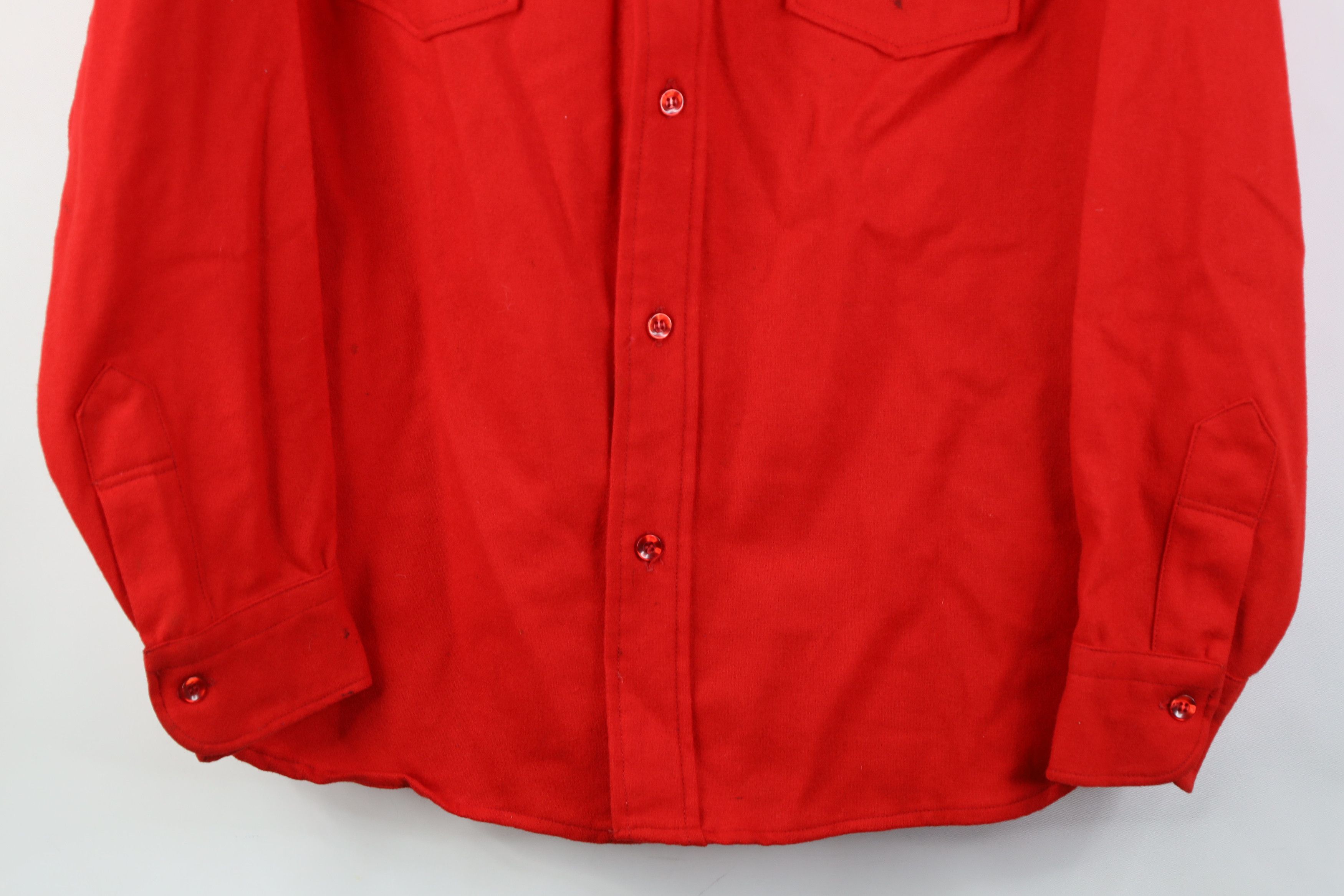 Pendleton Vintage 60s 70s Pendleton Board Button Shirt Red USA Size US M / EU 48-50 / 2 - 3 Thumbnail