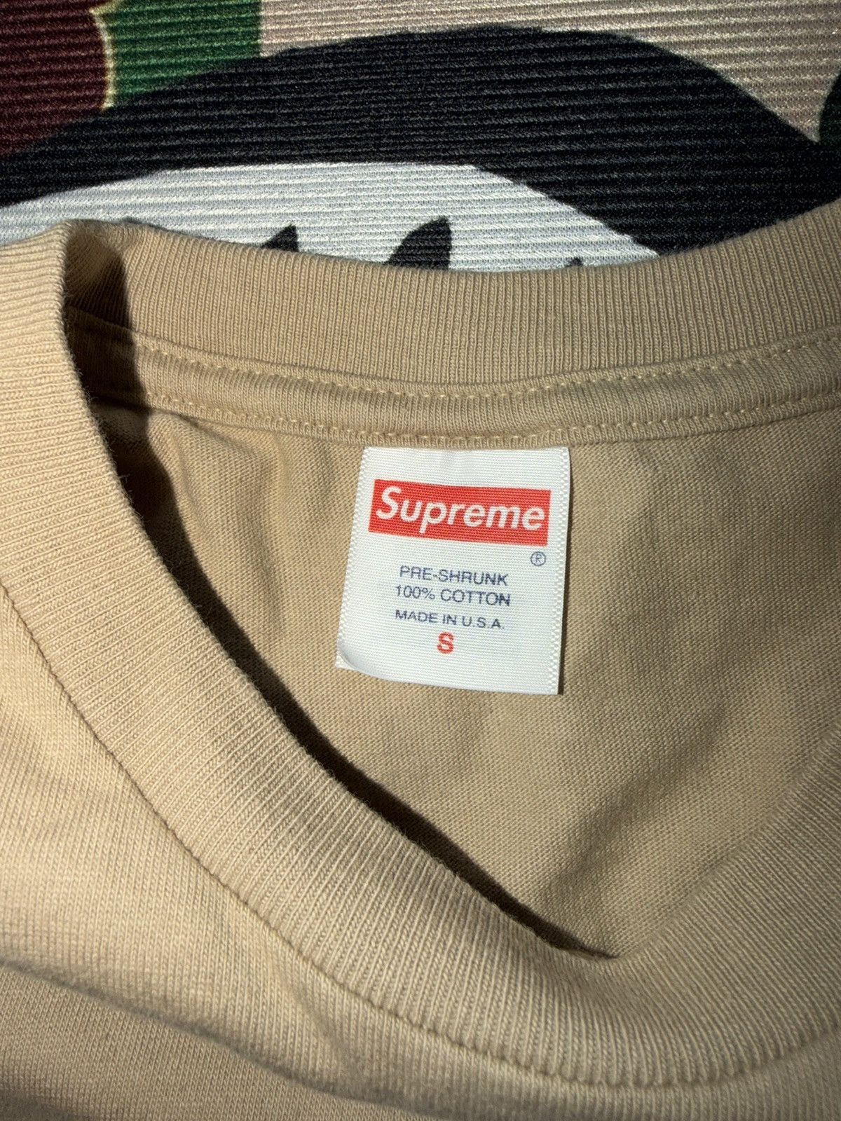 Supreme Supreme Warmup Tee. Khaki. Large. Great condition. Small Size US S / EU 44-46 / 1 - 5 Thumbnail
