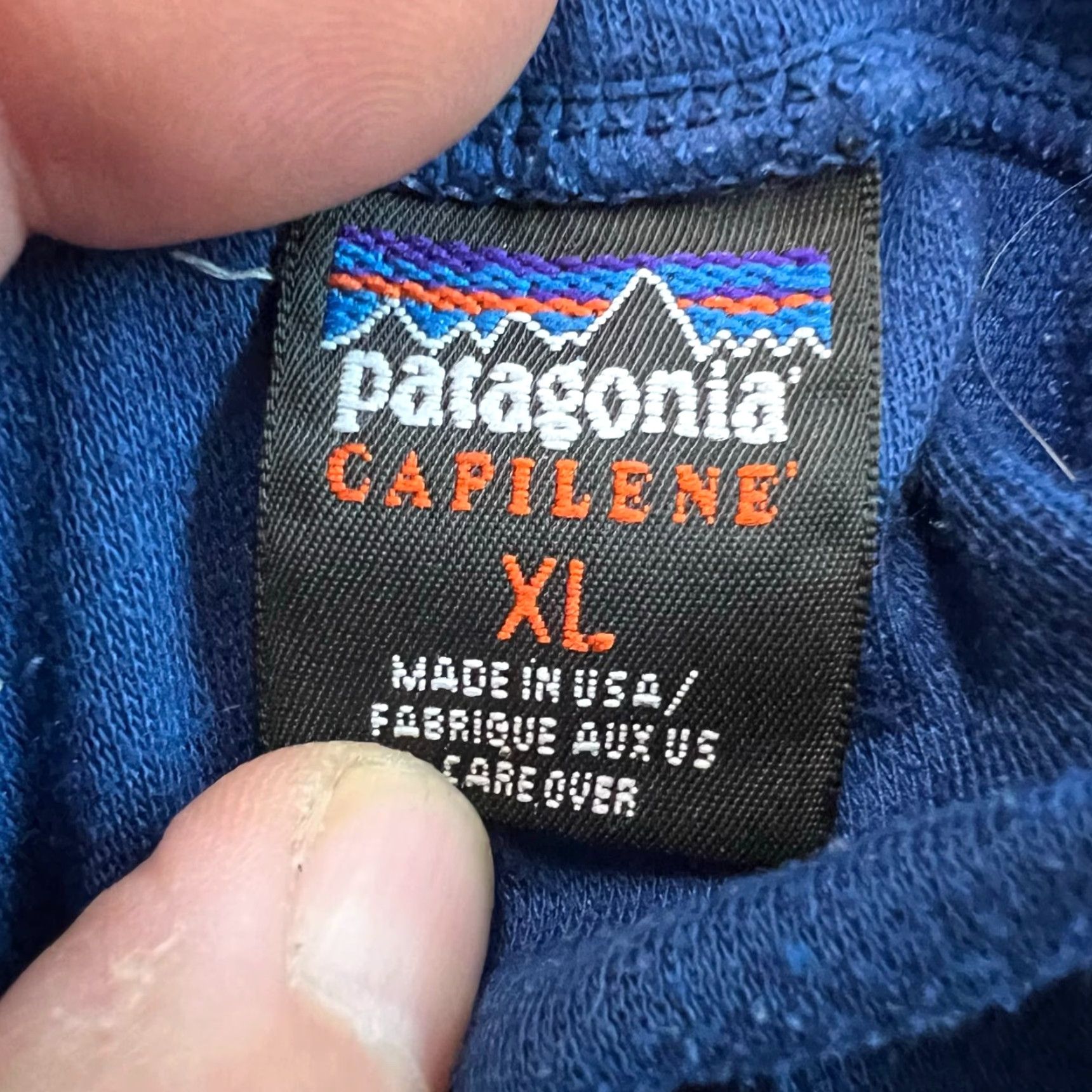 Patagonia Patagonia Henley XL Mens Blue Long Sleeve Capilene Shirt Size US XL / EU 56 / 4 - 4 Thumbnail