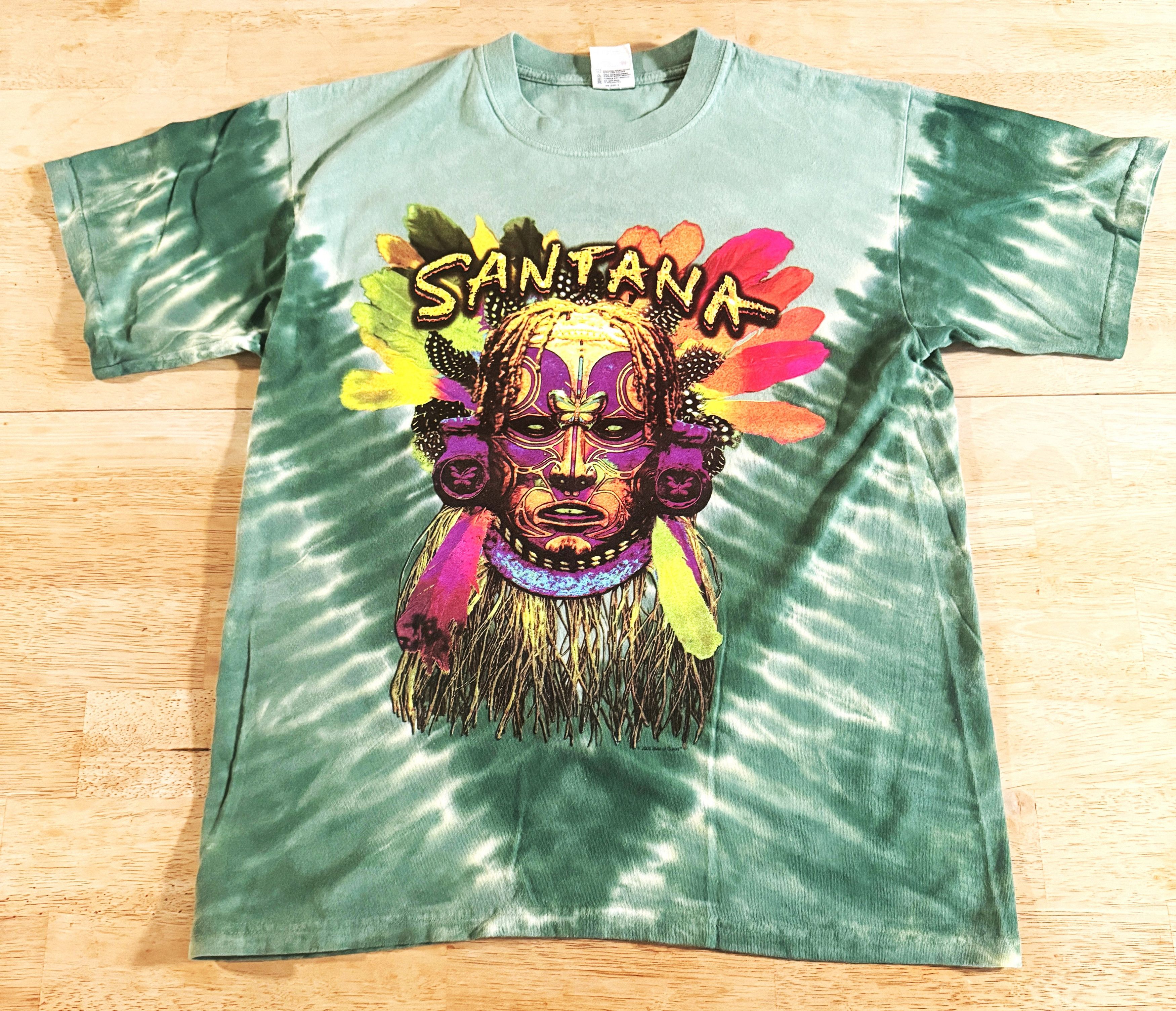 Vintage Santana Shaman Tie Dye M 2003 Vintage Shirt Size US M / EU 48-50 / 2 - 1 Thumbnail