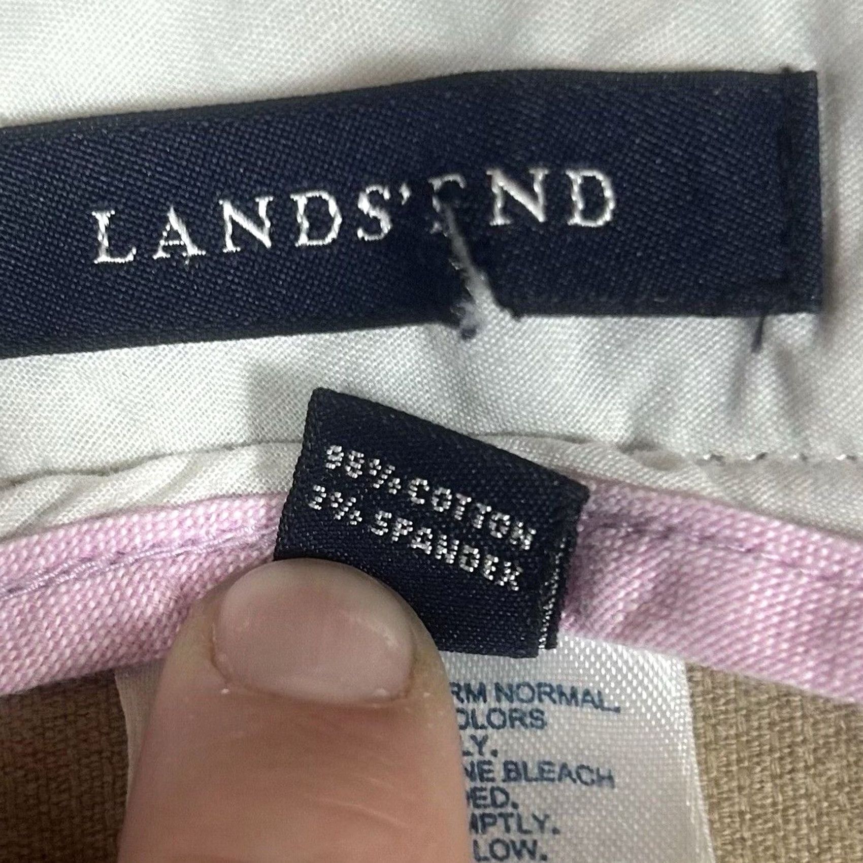 Lands' End Lands' End Corduroy Pants Women's 10 Straight Leg Brown Pockets Casual Tan Size 32" / US 10 / IT 46 - 4 Thumbnail