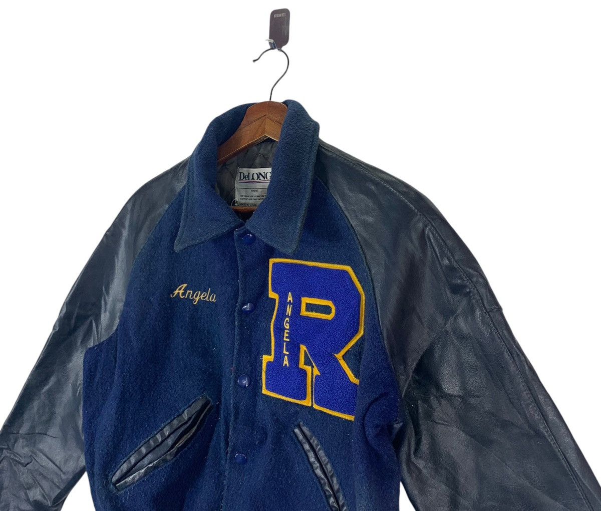 Delong 🔥🔥 VINTAGE CHEERLEADER DELONG VARSITY WOOL JACKET Size US S / EU 44-46 / 1 - 3 Thumbnail
