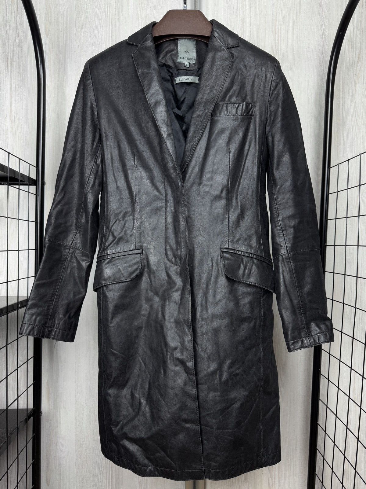 Allsaints Allsaints vintage first collections made in UK leather coat Size XS / US 0-2 / IT 36-38 - 2 Thumbnail