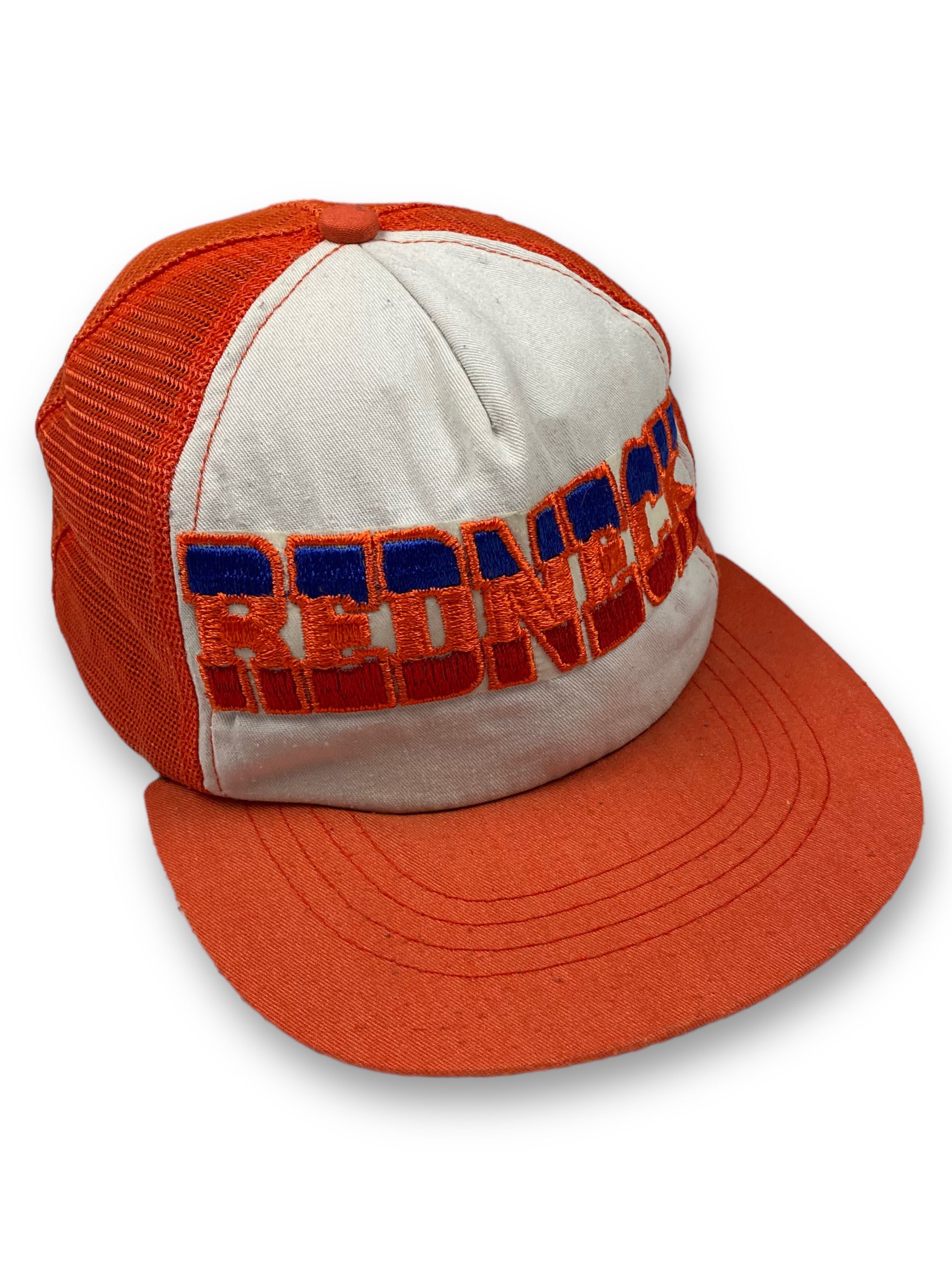 Other Vintage REDNECK Orange Trucker Cap Y2k M694 Size ONE SIZE - 1 Thumbnail