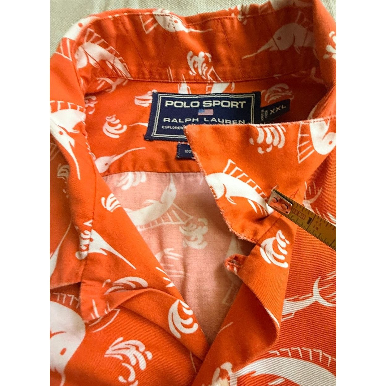 Ralph Lauren Sport VTG Polo Sport Ralph Lauren Shirt Mens XXL Marlin AOP READ Size US XXL / EU 58 / 5 - 14 Thumbnail