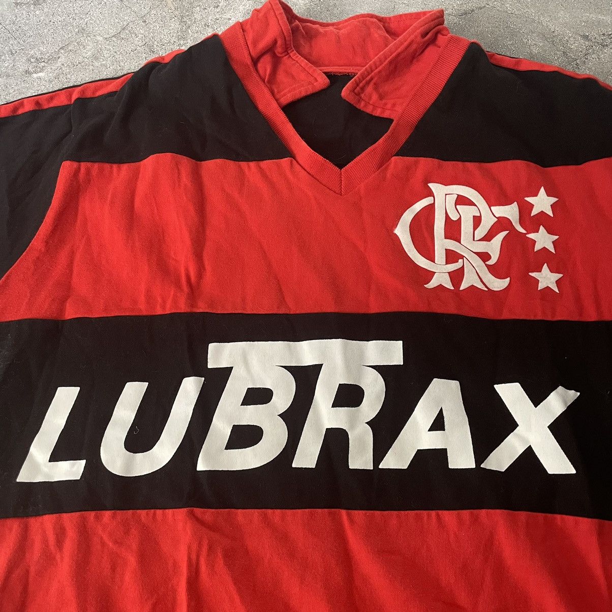 Vintage Retro 10 Flamengo Maglia jersey Lubrax SHIRT MAILLOT TRIKOT Size US L / EU 52-54 / 3 - 3 Thumbnail