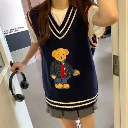 Japanese Brand Winter Women's Vest Japanese Style Size ONE SIZE - 2 Thumbnail