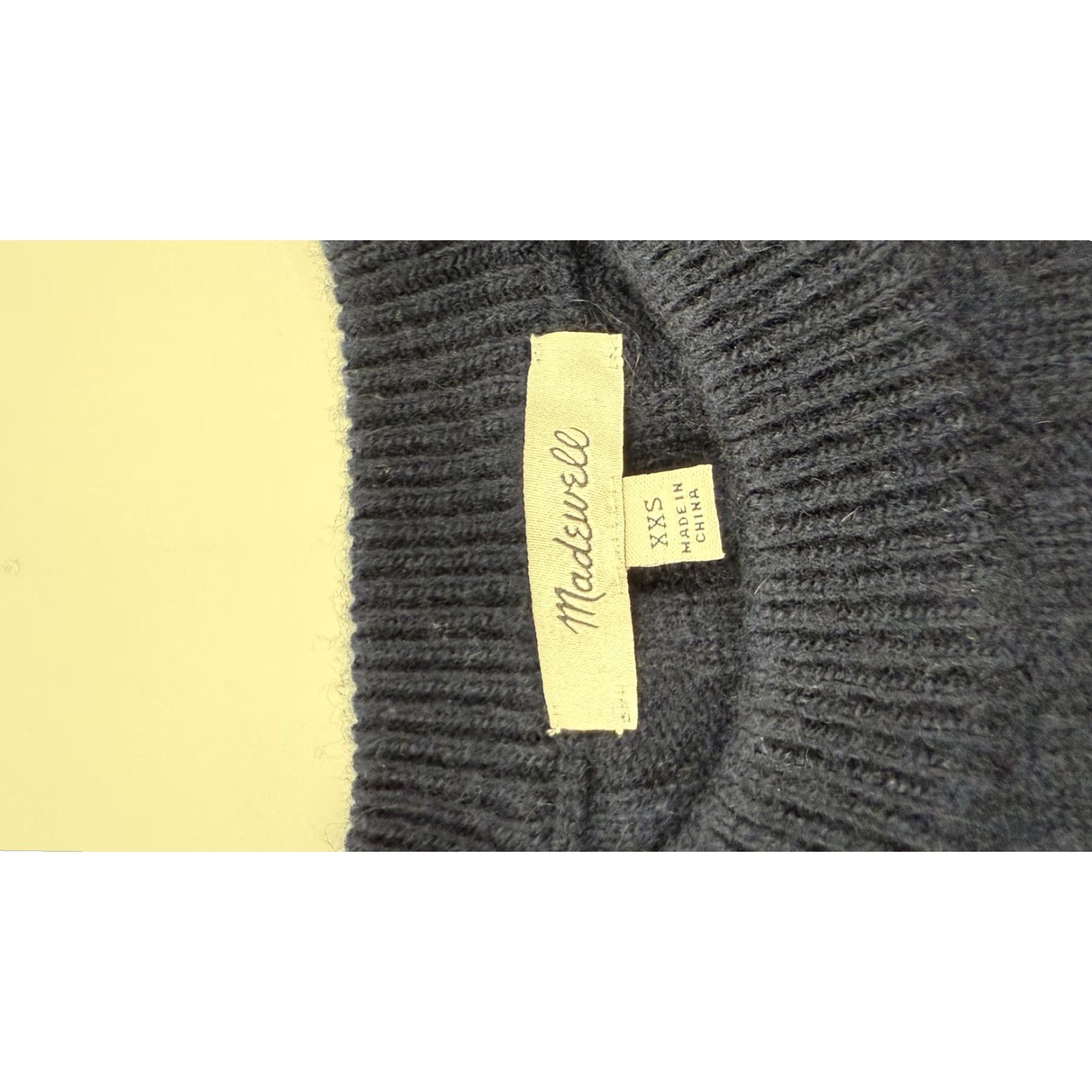 Madewell VINTAGE Madewell Sweater Dress Womens XXS Casual Long Sleeve Navy Blue Knit Winter Size XXS / US 00 / IT 34 - 4 Thumbnail