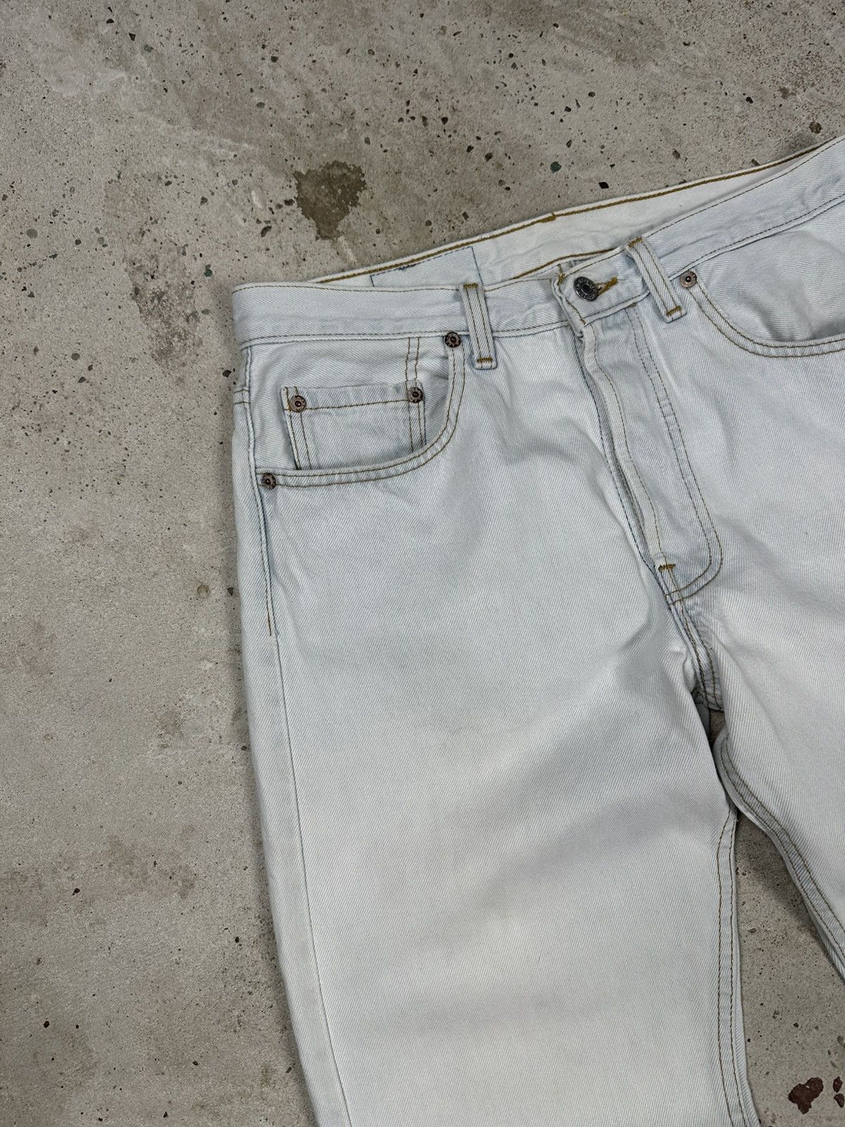 Levi's × Vintage Vintage 90s Levi’s 501 Washed Blue Denim Pants Jeans Size US 30 / EU 46 - 7 Thumbnail