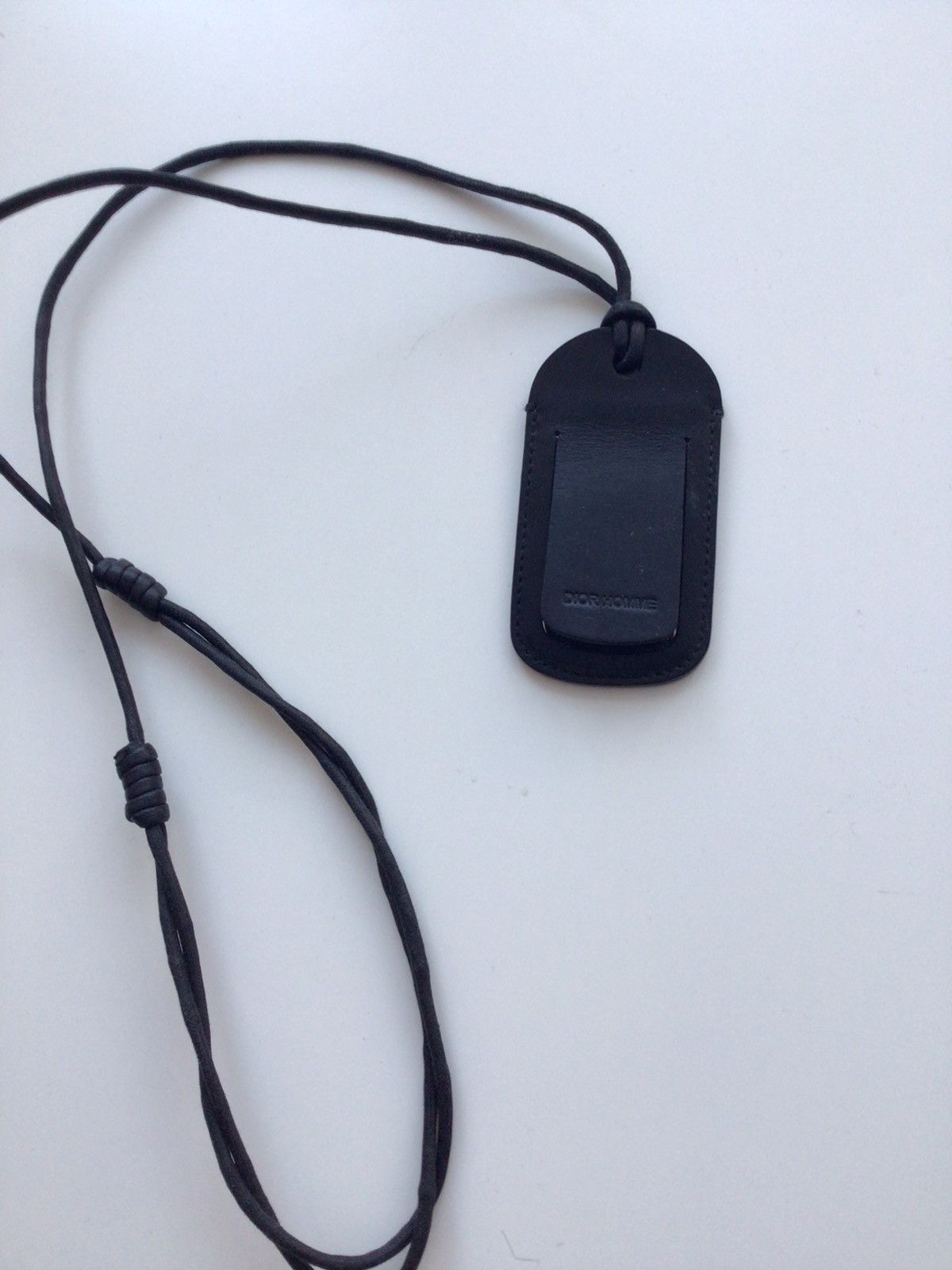 image of Dior Homme ”Dog Tag” With Miror in Black, Men's