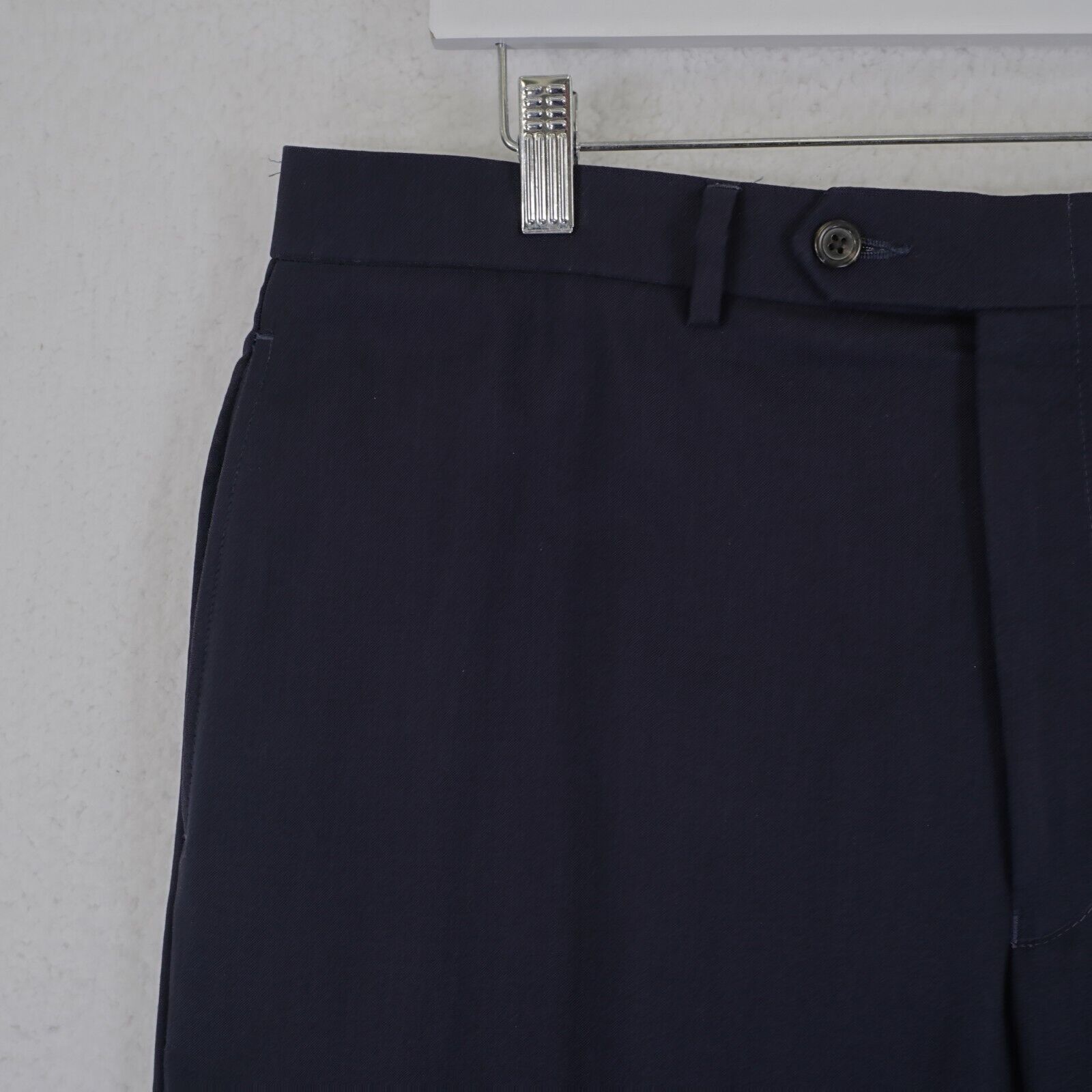 Lauren Ralph Lauren Lauren Ralph Lauren Total Comfort Wool Blue Flat Front 34/30 Size 34R - 2 Thumbnail