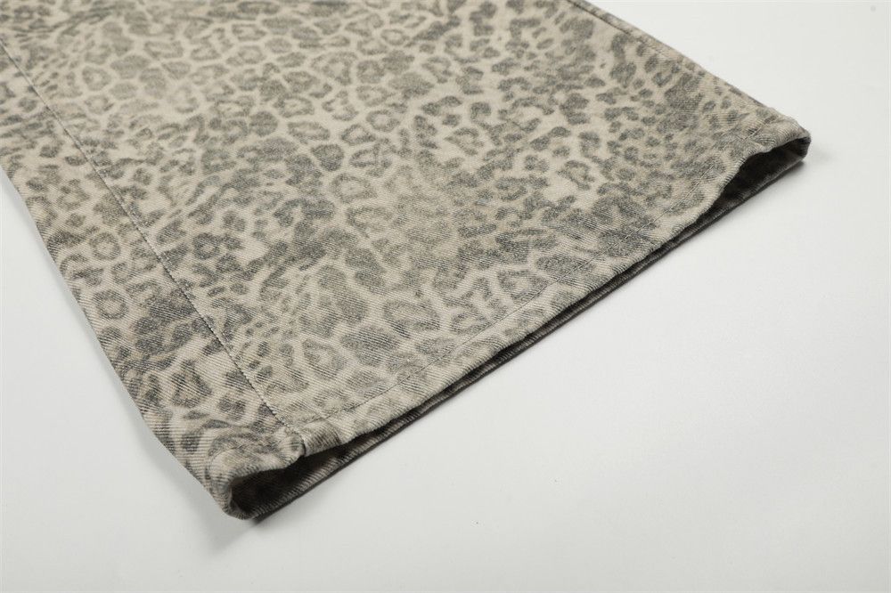 Vintage Retro men's distressed washed punk leopard loose trousers Size US 32 / EU 48 - 6 Thumbnail