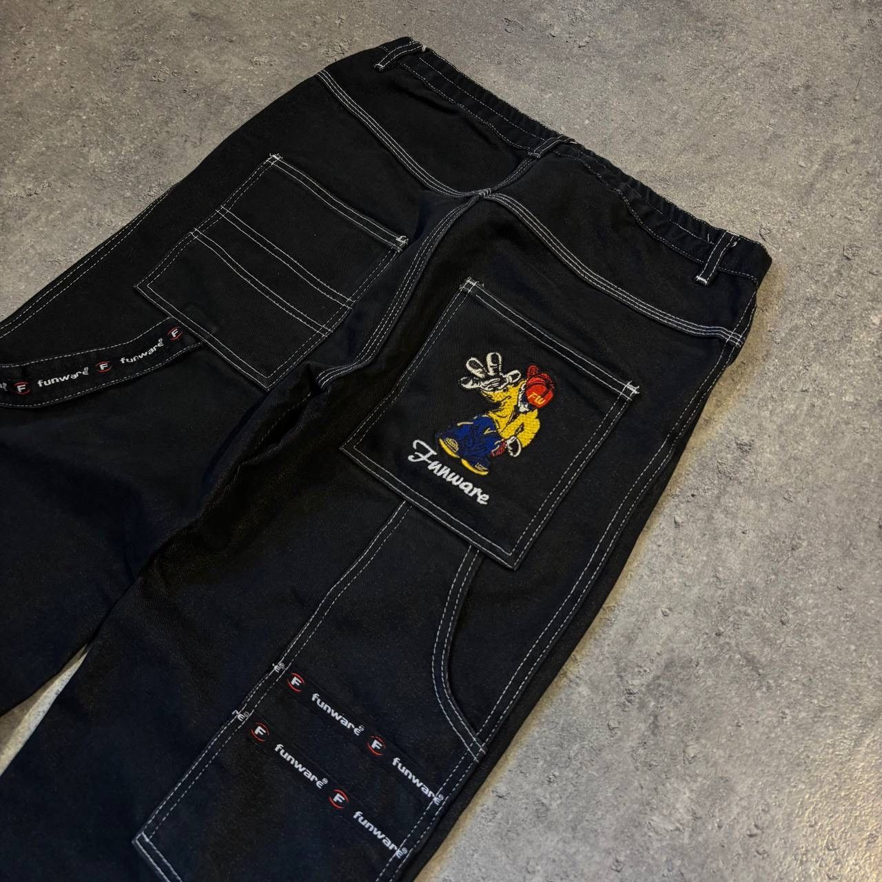 Other Vintage 90s Jnco Style Carpenter Pants Funwear Size US 28 / EU 44 - 2 Thumbnail