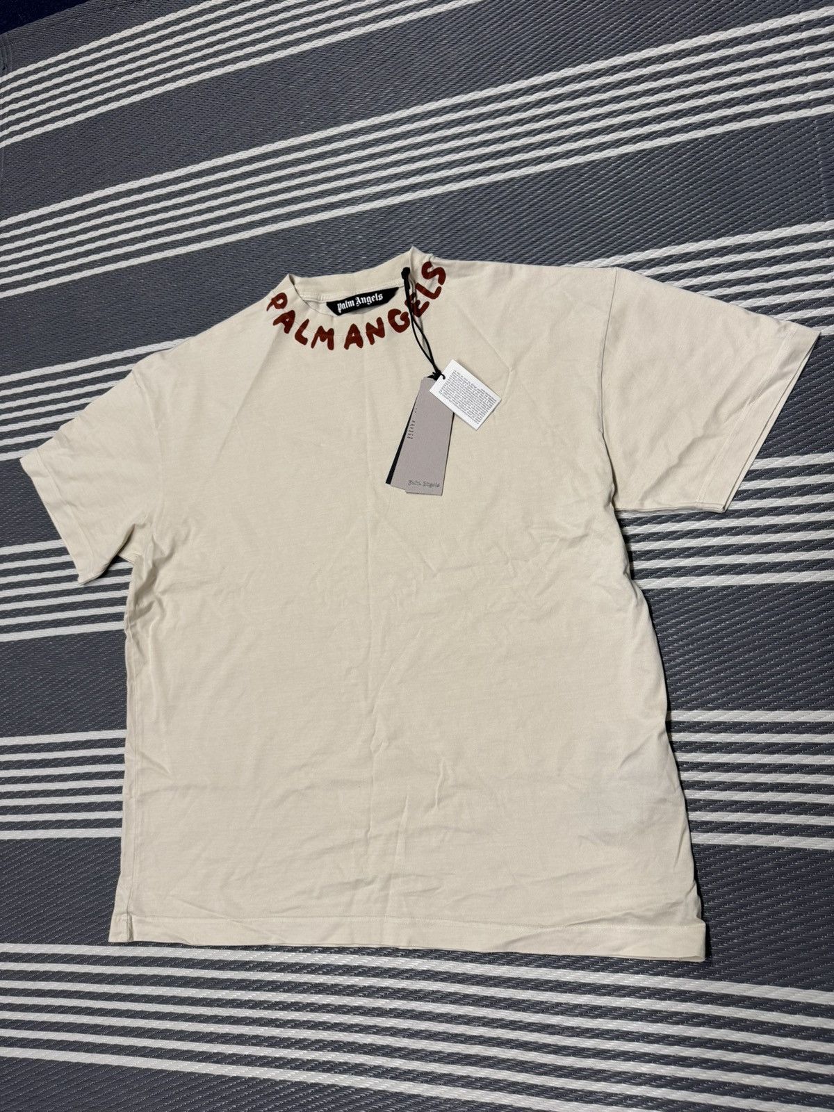 Palm Angels Palm Angels Neck Logo T-Shirt Size US XL / EU 56 / 4 - 1 Thumbnail