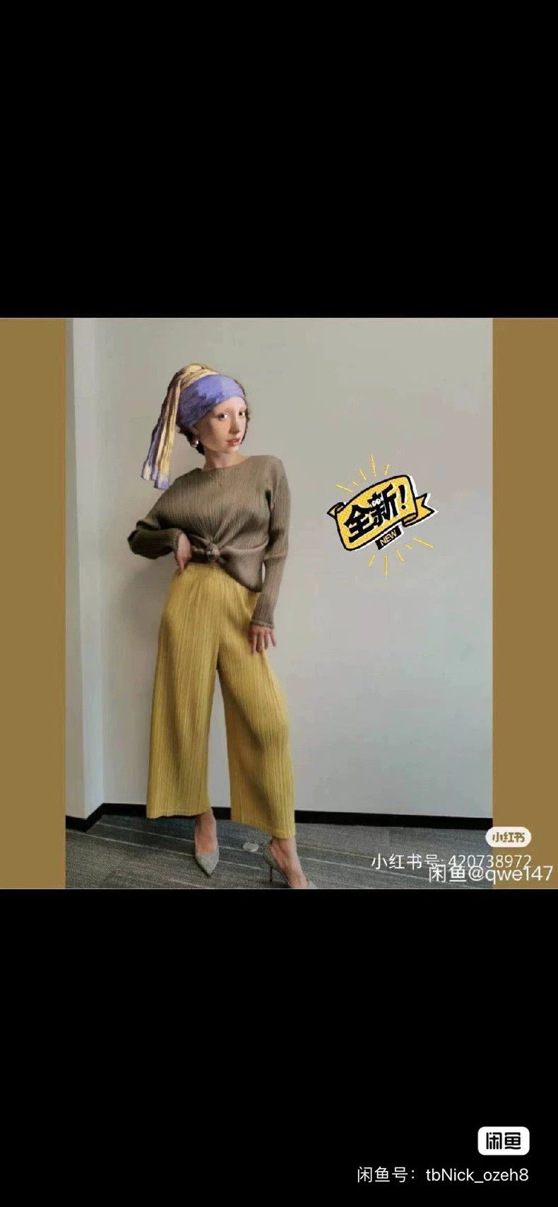 Issey Miyake Issey Miyake size:3 Prosperous yellow pleated long pants Size 22" - 6 Thumbnail
