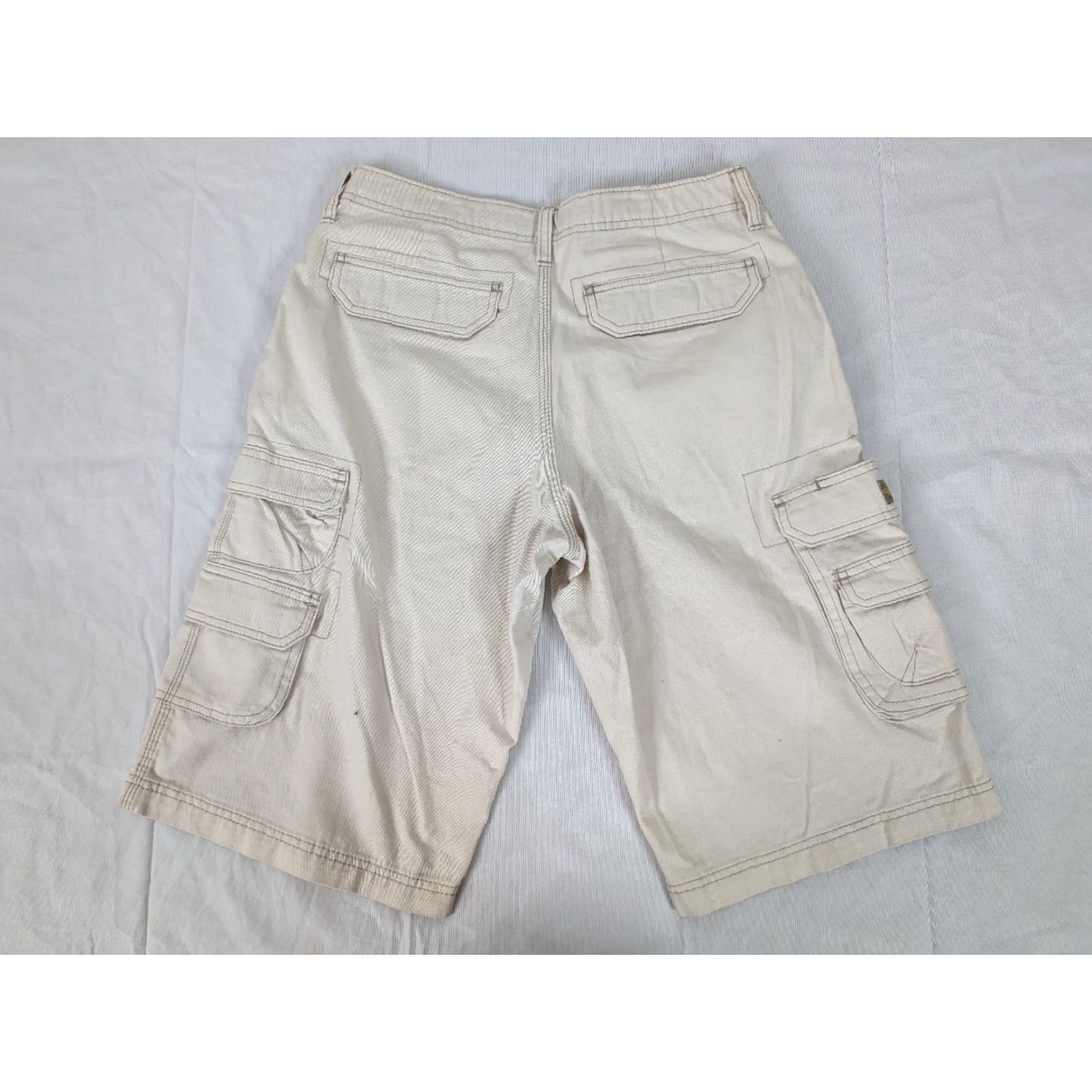 Lee VINTAGE Lee Dungarees Cargo Shorts Men’s 30 x13 Beige S5M Size US 30 / EU 46 - 2 Thumbnail