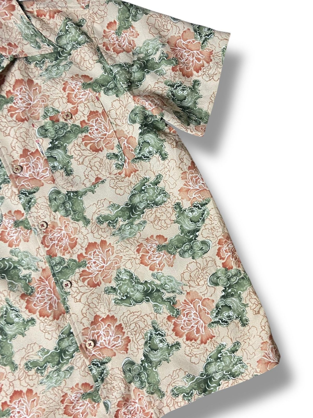 Japanese Brand Excuse Japanese Brand Floral Over Print Shirt (151) Size US XXS / EU 40 - 3 Thumbnail