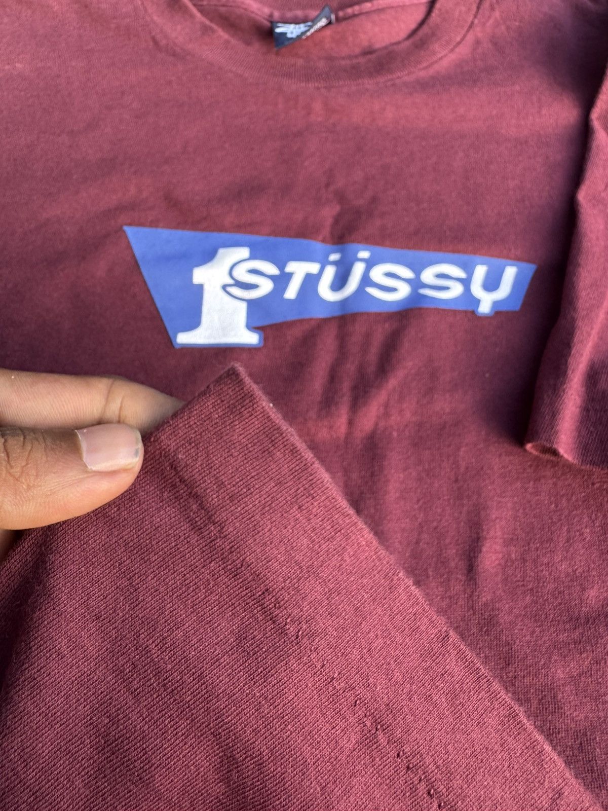 Stussy Stussy Shirt Vintage 90s Blue Box Logo Skate StreetWear Size US M / EU 48-50 / 2 - 4 Thumbnail