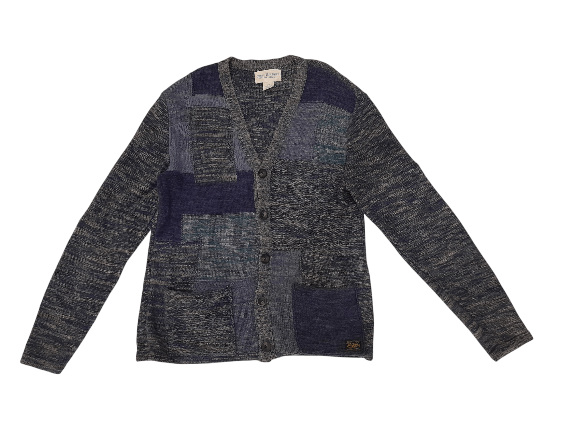 Denim & Supply Ralph Lauren Ralph Lauren Knitwear Patchwork Cardigan (F619) Size US M / EU 48-50 / 2 - 1 Thumbnail