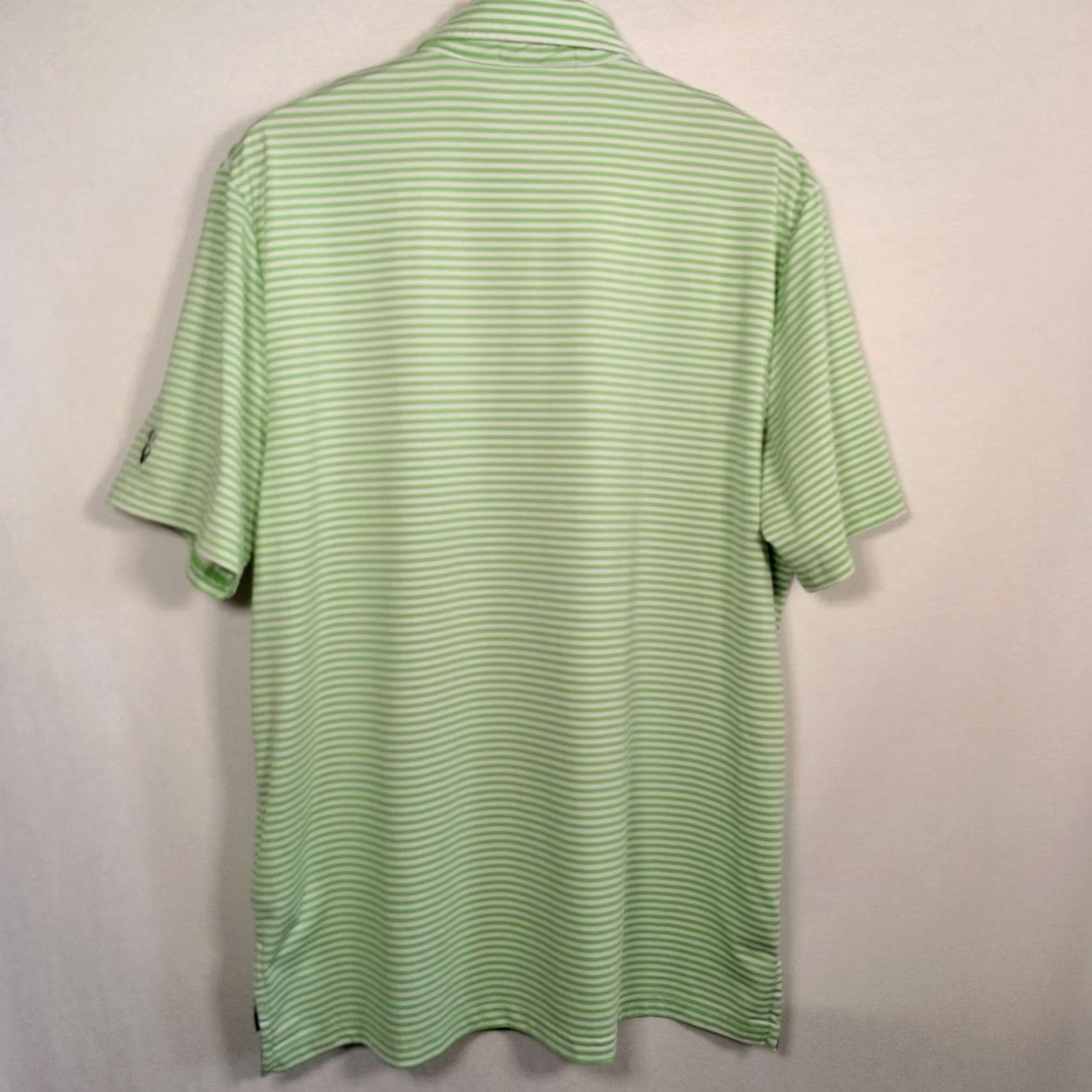 RLX Ralph Lauren Ralph Lauren RLX Polo Shirt Men L Green White Stripe Caves Valley Golf Club Embroidered Golf Polo Shirt Size US L / EU 52-54 / 3 - 3 Thumbnail