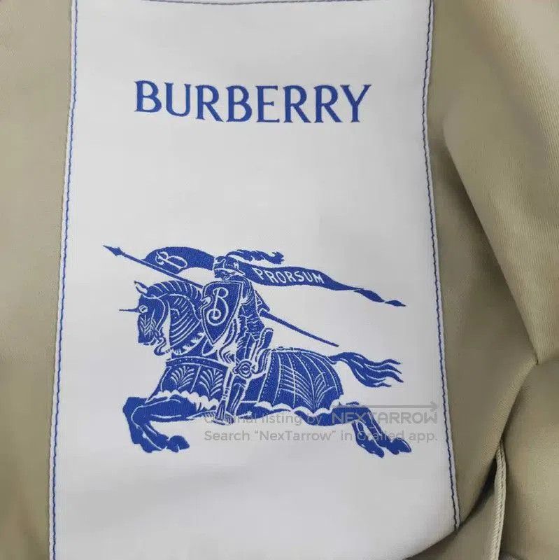 Burberry Burberry Light Green Cotton Women's Trench Coat. Size XL / US 12-14 / IT 48-50 - 3 Thumbnail