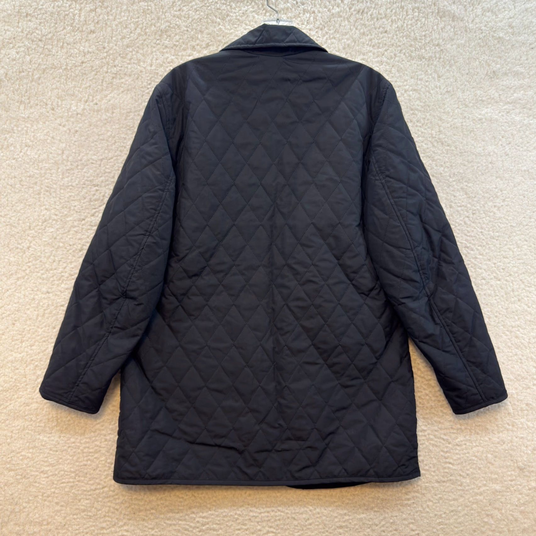Gap VINTAGE Gap Quilted Coat Jacket Medium Womens Black Barn Chore Equestrian Preppy Jacket Size M / US 6-8 / IT 42-44 - 2 Thumbnail