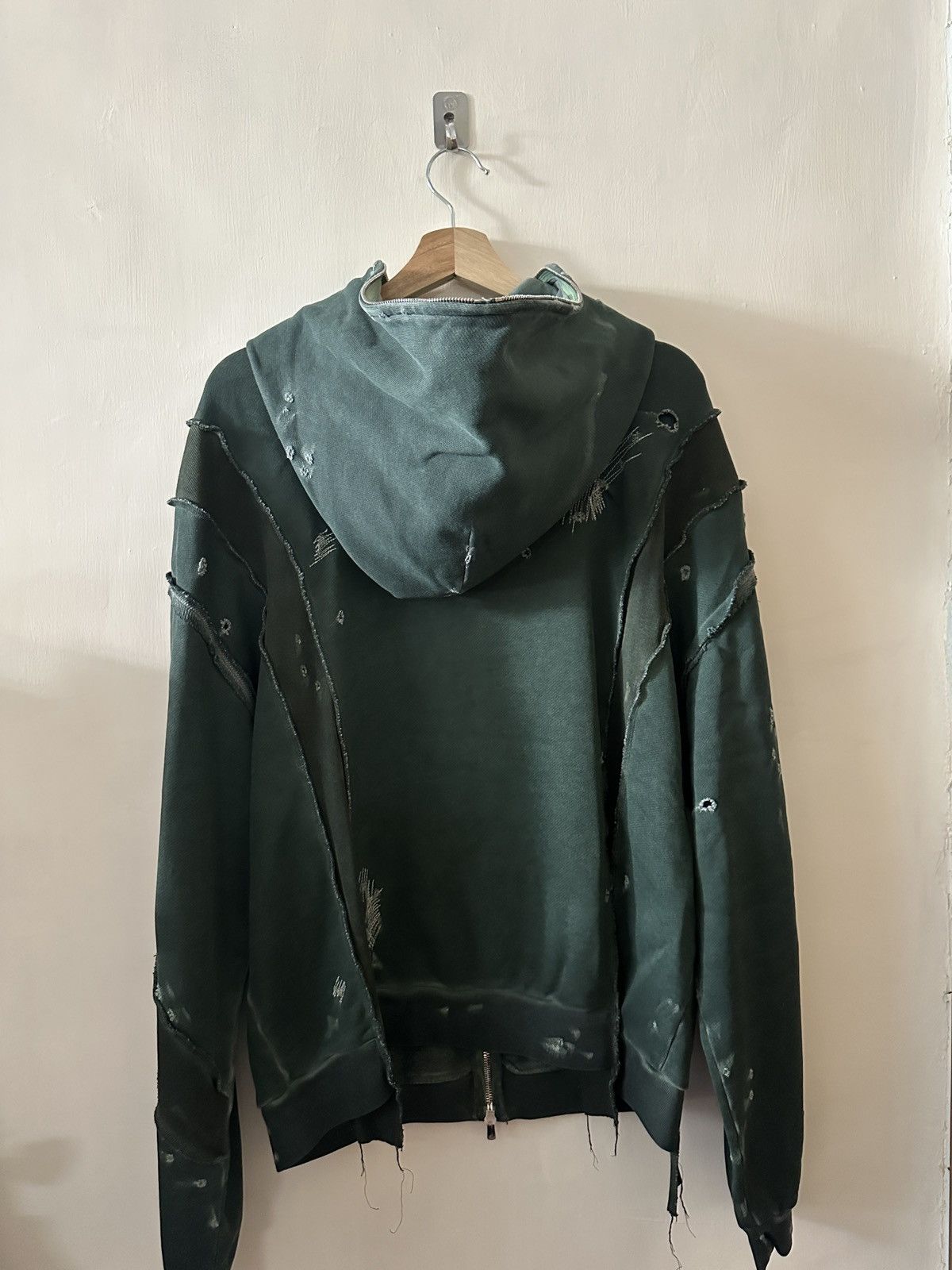 CMMAWEAR CMMAWEAR AW24 Green ‘C’ contrast panel reworked hoodie Size US M / EU 48-50 / 2 - 5 Thumbnail